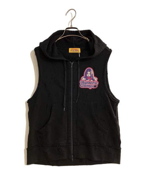 【試着のみ】HYSTERIC GLAMOUR ミリタリーベストLサイズブラック 中古・古着通販】Hysteric Glamour (ヒステリックグラマー) GIRLS TAKE