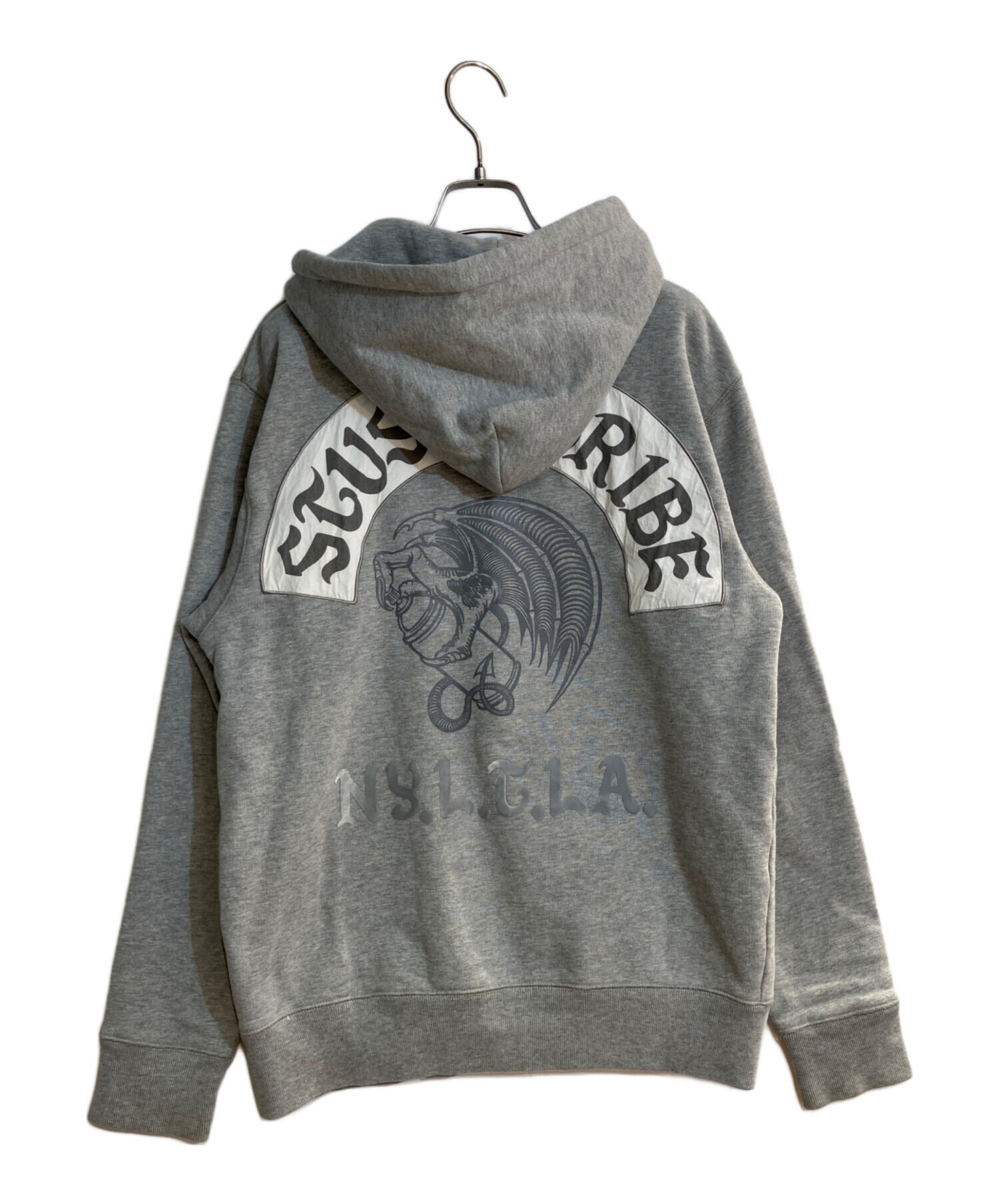 中古・古着通販】stussy (ステューシー) TRIBE ジップパーカー グレー