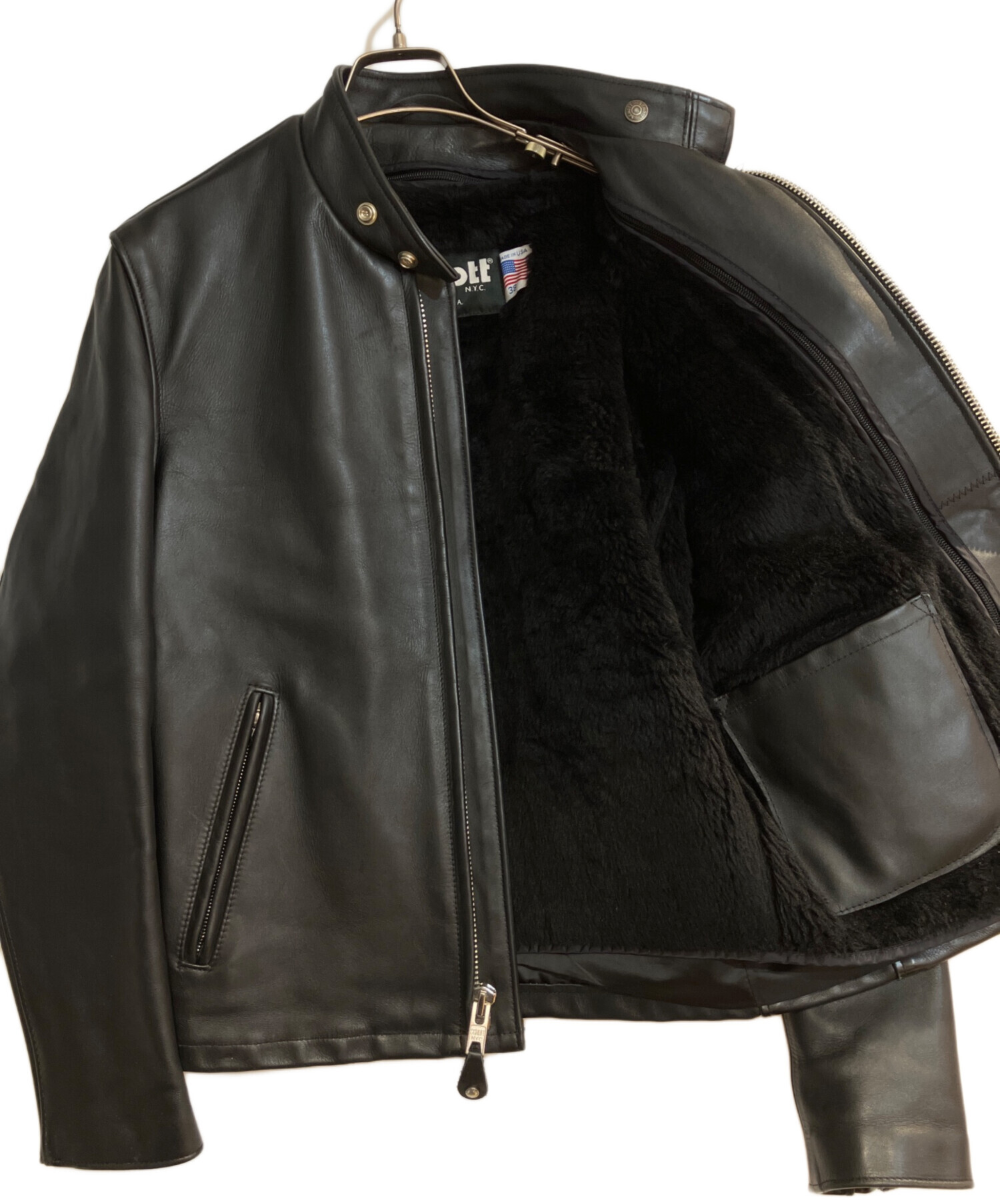 【Schott】純正 IDEAL ボアライナー 641系 38 中古・古着通販】Schott (ショット) 641ボアライナー付シングル
