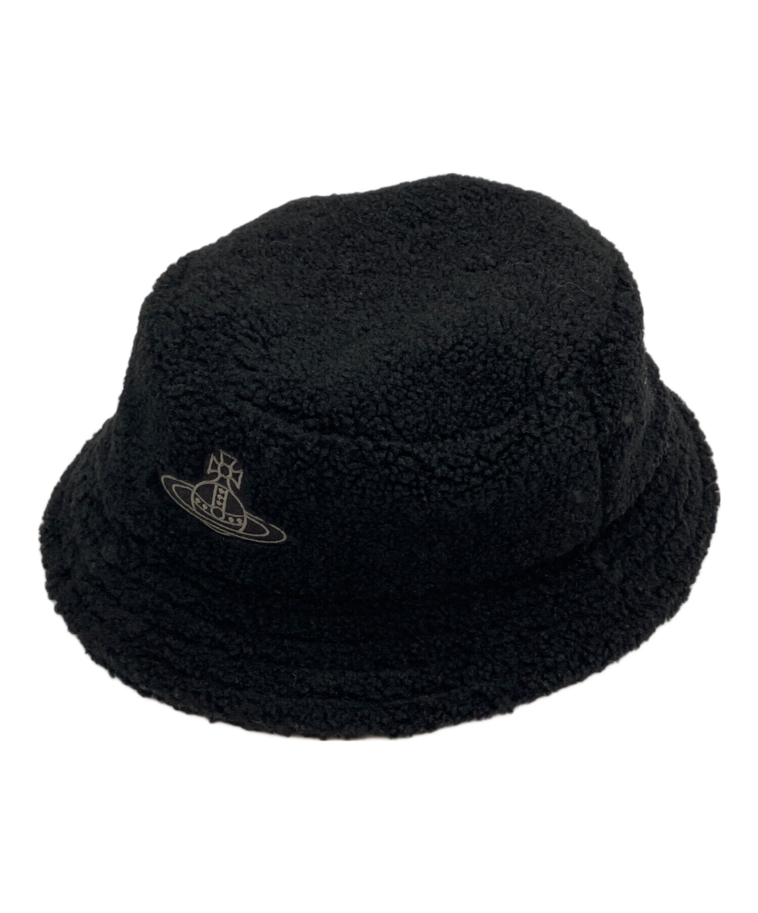 ヴィヴィアンVivienneWestwoodバケットハットオーブ刺繍ブラック 中古・古着通販】Vivienne Westwood (ヴィヴィアンウエストウッド