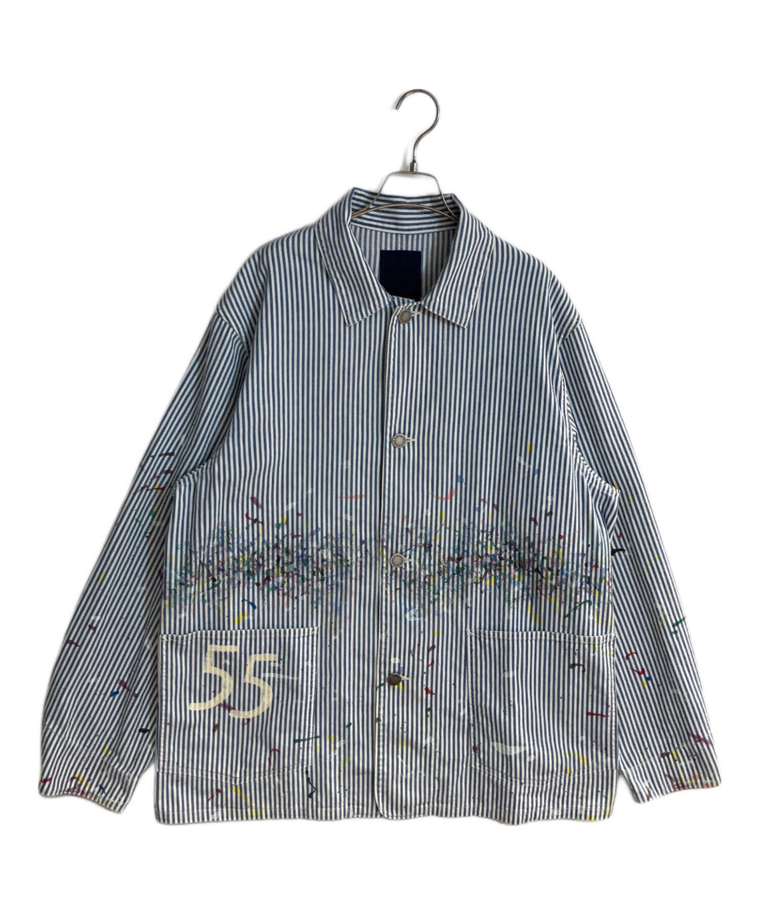 中古・古着通販】VISVIM (ビズビム) COVERALL JKT DMGD ブルー サイズ