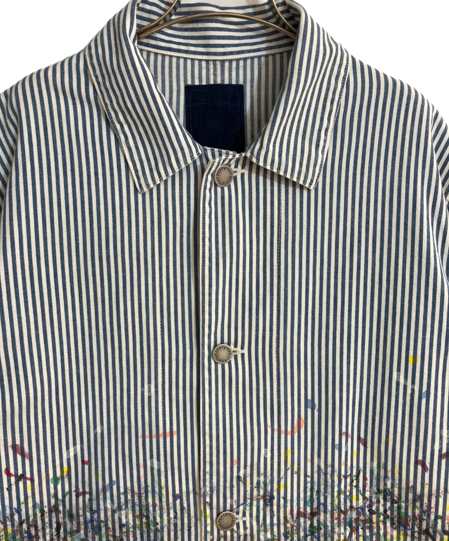 中古・古着通販】VISVIM (ビズビム) COVERALL JKT DMGD ブルー サイズ