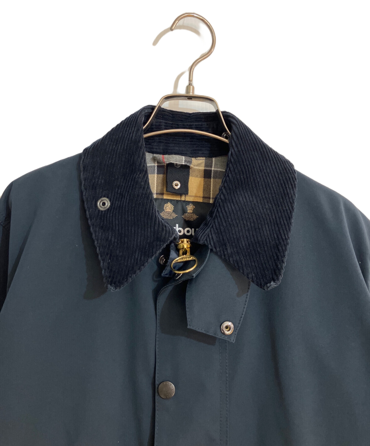 Barbour バブアー Browning ブローニングジャケット ネイビー(メンズ MEDIUM)中古 古着 v3887 中古・古着通販】Barbour (バブアー) BORDER 2LAYER CLASSIC FIT