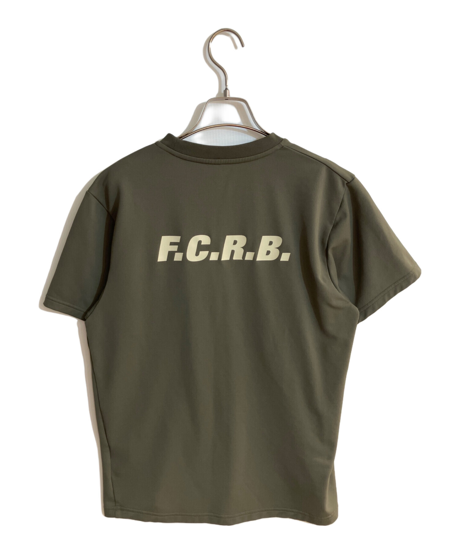 F.C.R.B エフシーアールビー カジュアルシャツ S カーキ 【古着】【中古】【送料無料】 中古・古着通販】F.C.R.B. (エフシーレアルブリストル) PRE MATCH S/S