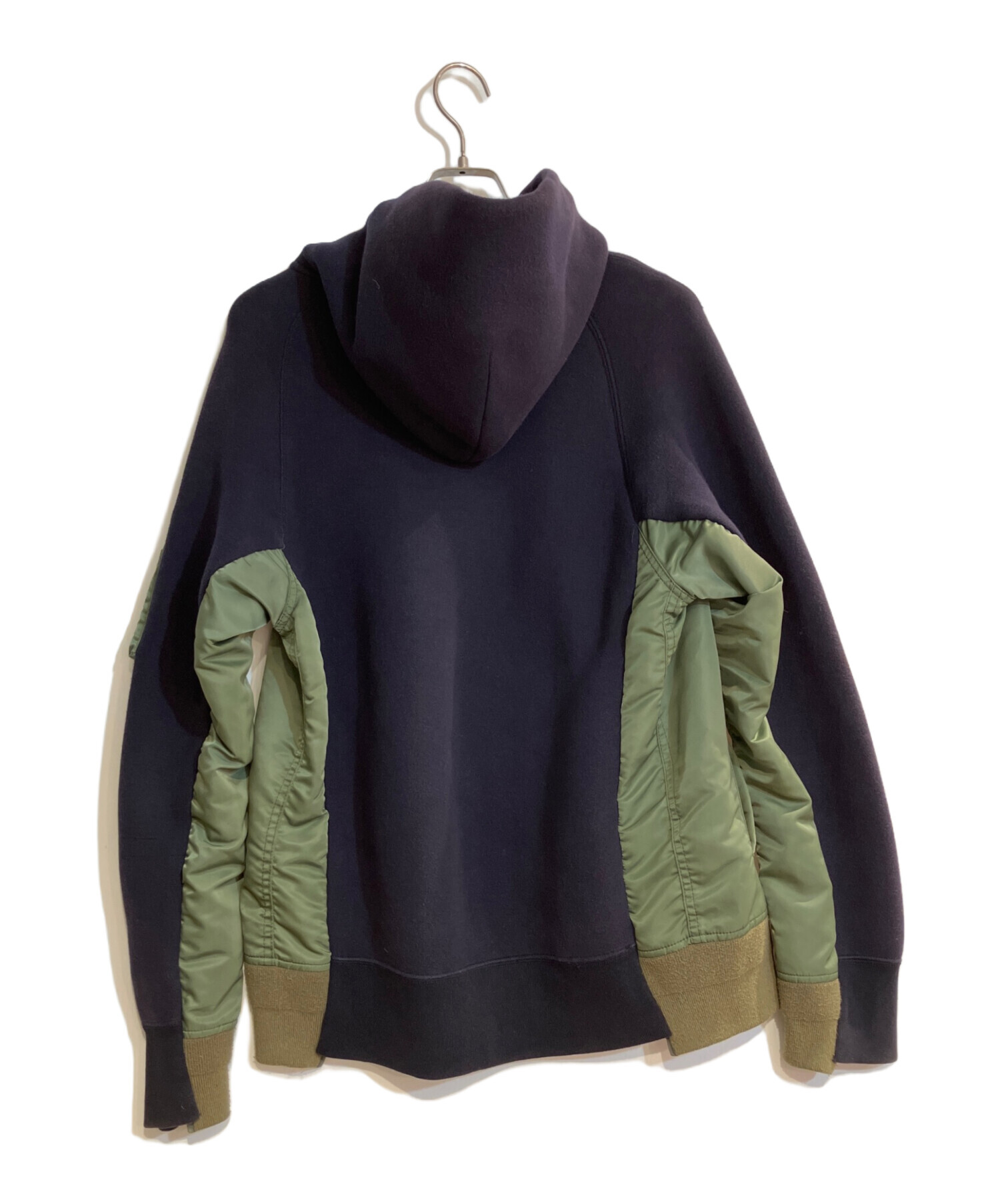 i*9様 sacai サカイ　Sponge Sweat MA-1 Hoodie 中古・古着通販】sacai (サカイ) Sponge Sweat x MA-1 Hoodie/スポンジ