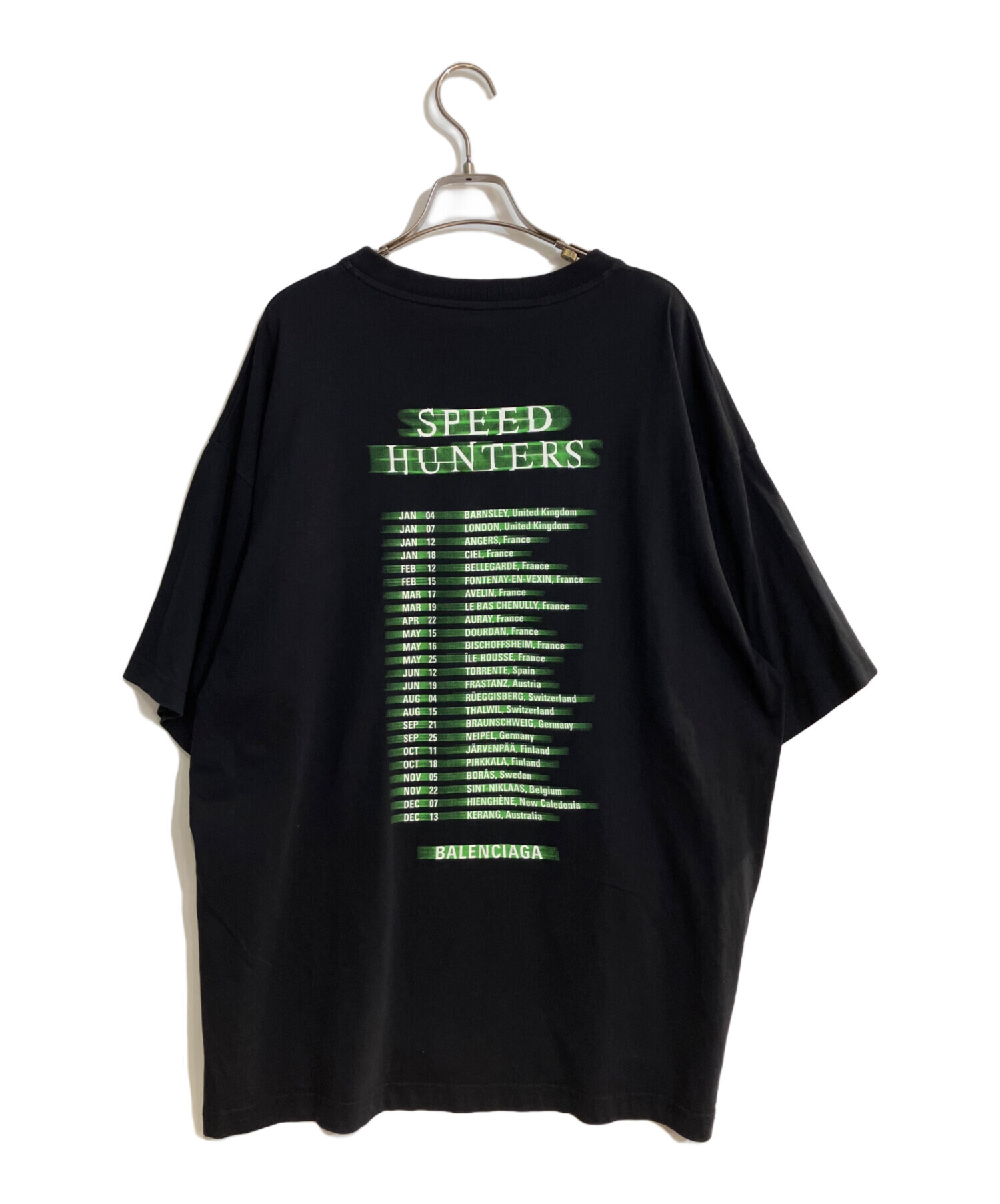 バレンシアガ SPEED HUNTERS グラフィック Tシャツ 黒 緑 メンズ 中古・古着通販】BALENCIAGA (バレンシアガ) Speedhunters Print T
