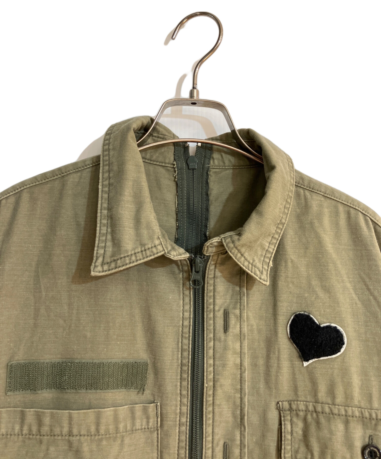 【美品】ダブルスタンダードクロージング　ロゴミリタリージャケット 中古・古着通販】DOUBLE STANDARD CLOTHING (ダブルスタンダード