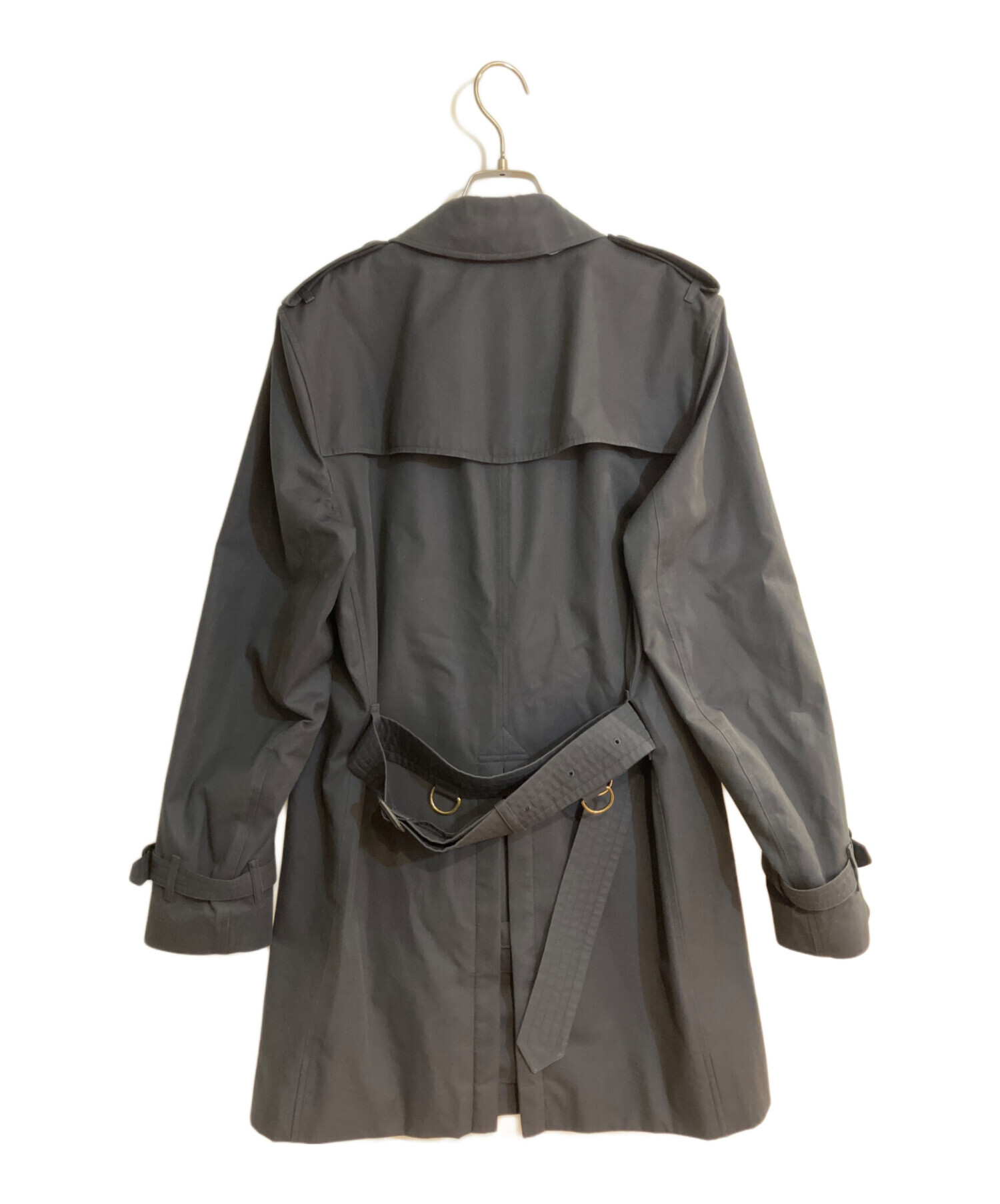 【美品】バーバリー　トレンチコート　ケンジントン　ベルト完備　ネイビー　46 中古・古着通販】BURBERRY (バーバリー) ケンジントントレンチコート