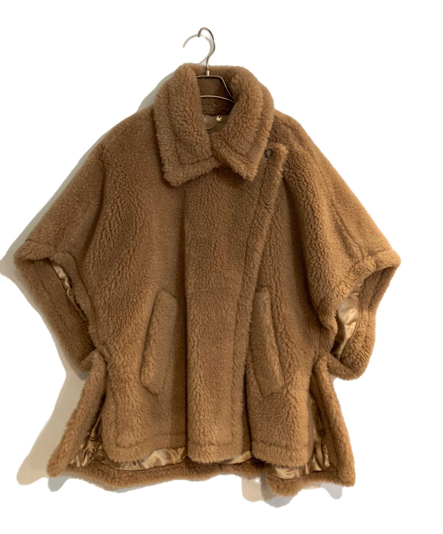 中古・古着通販】MaxMara (マックスマーラ) テディベアケープポンチョ