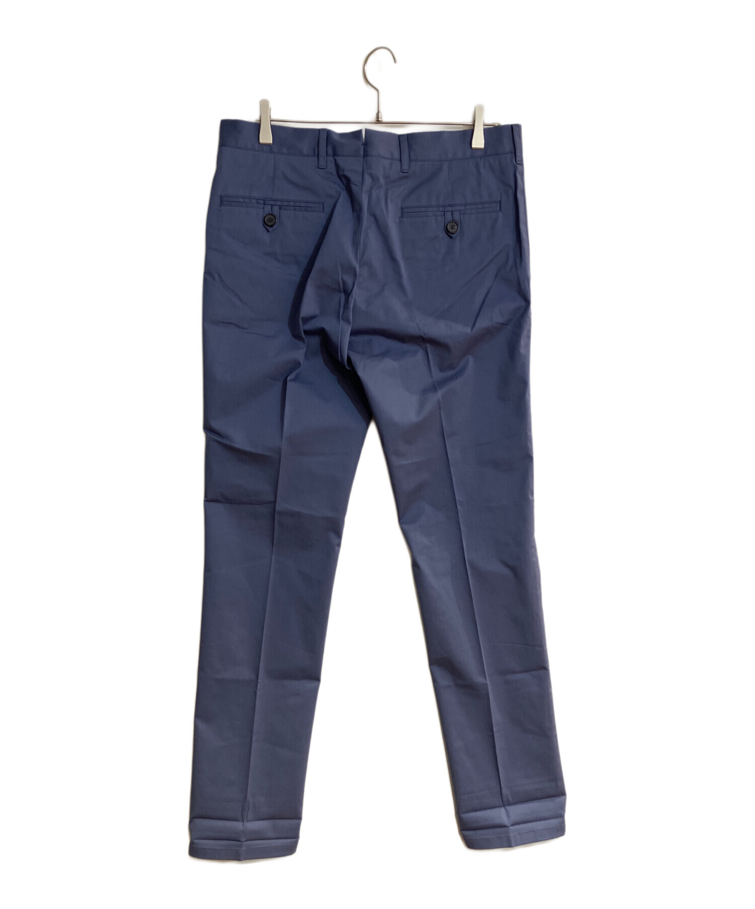 PRADA プラダ スラックス パンツ ネイビー 48 イタリア製 Lサイズ 紺 中古・古着通販】PRADA (プラダ) コットンストレッチテーパード