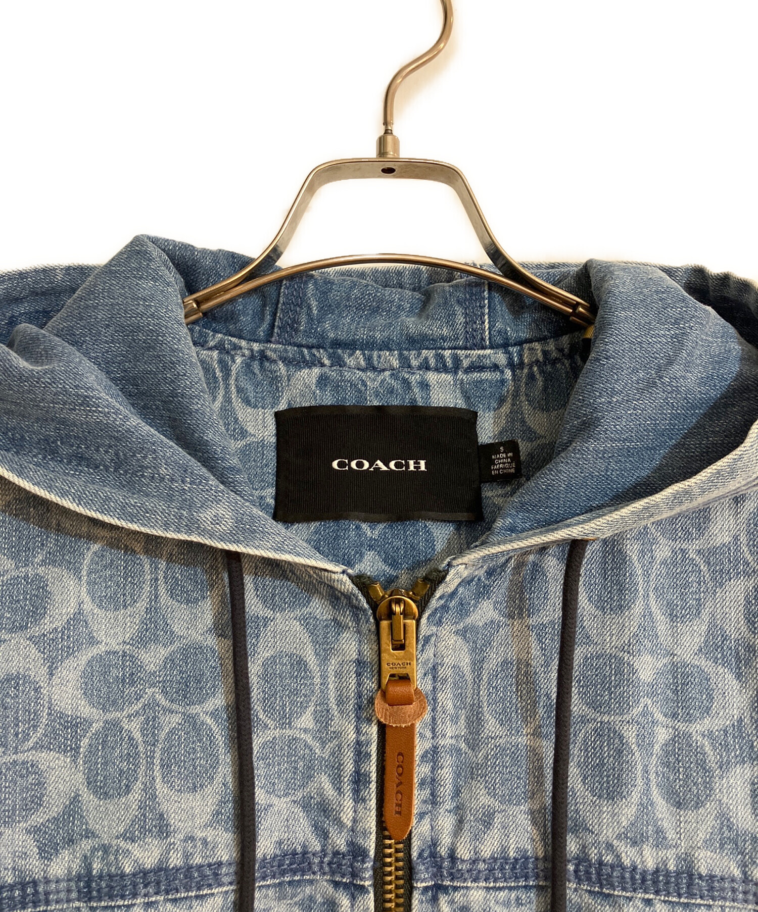 中古・古着通販】COACH (コーチ) シグネチャー デニム フーデッド