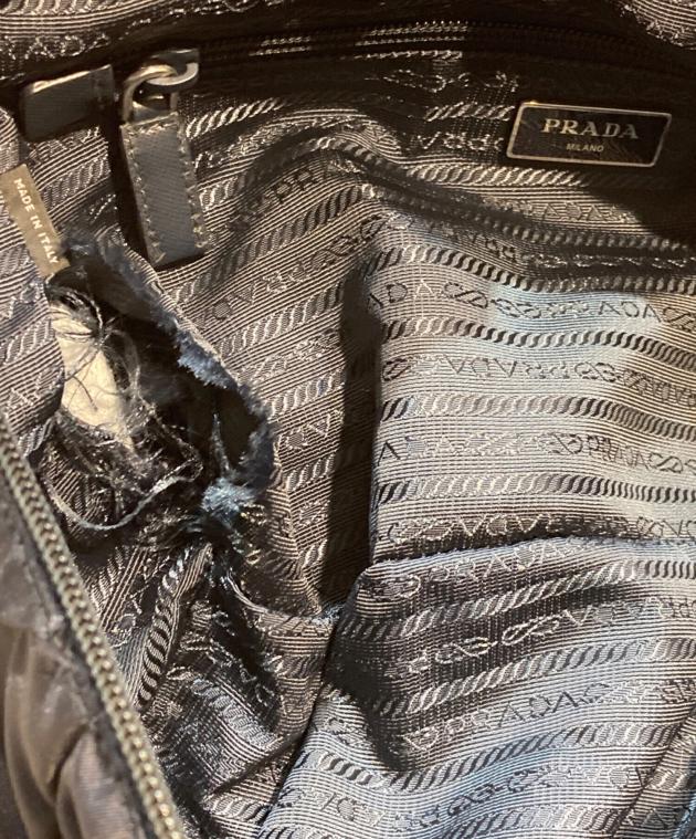 中古・古着通販】PRADA (プラダ) メッセンジャーバッグ ネイビー