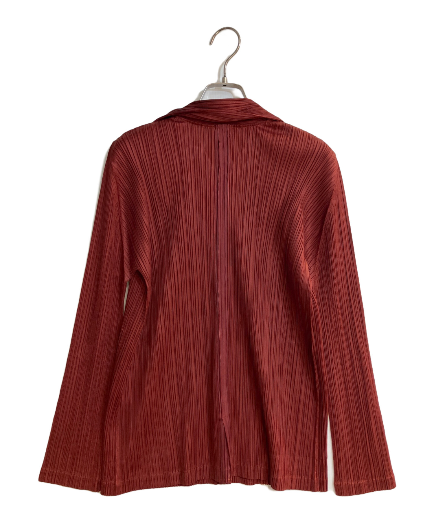 PLEATS PLEASE ジャケット レッド系 サイズ3 中古・古着通販】PLEATS PLEASE (プリーツプリーズ) プリーツ