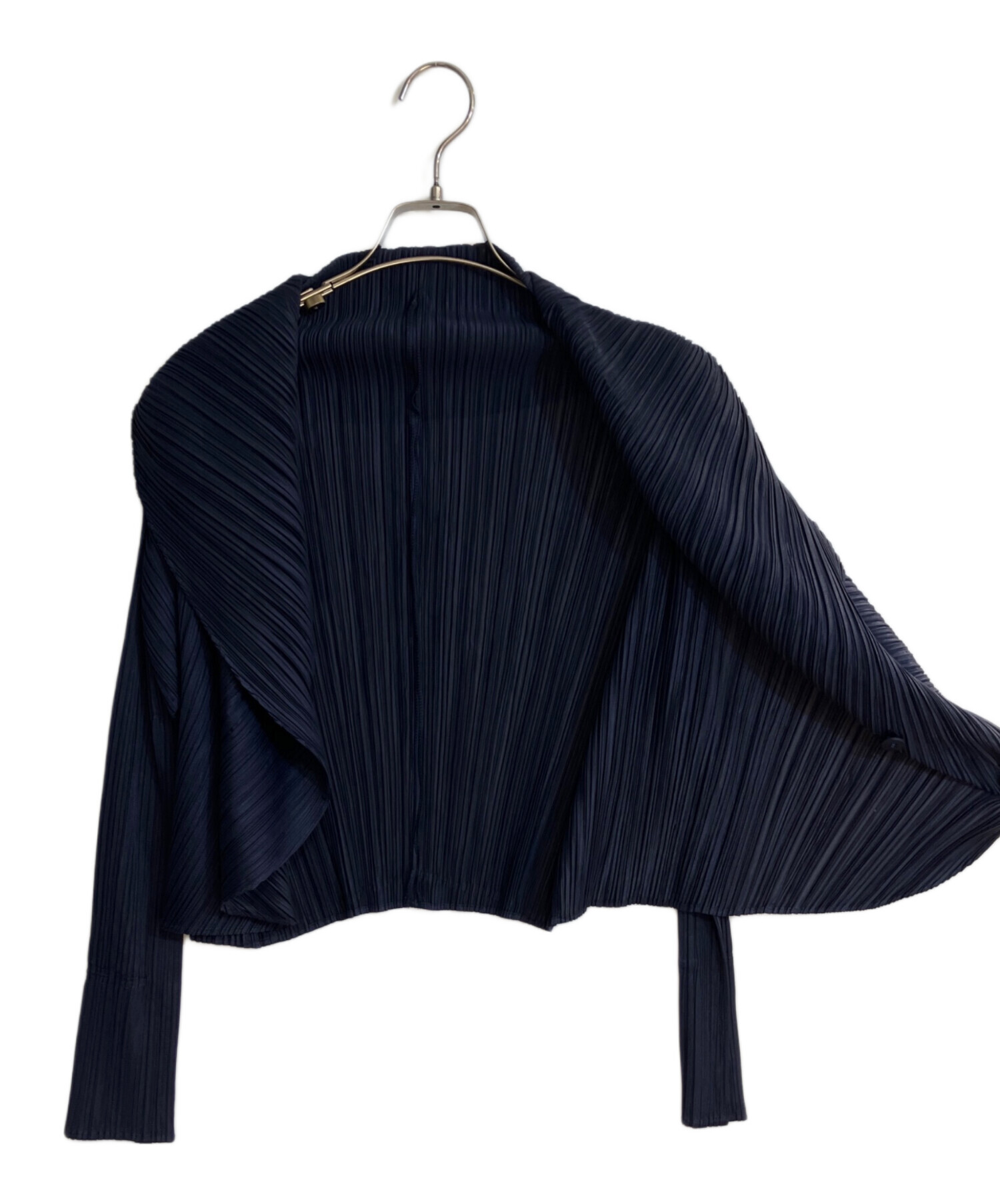 プリーツプリーズ カーディガン　ネイビー　3 中古・古着通販】PLEATS PLEASE (プリーツプリーズ) プリーツ