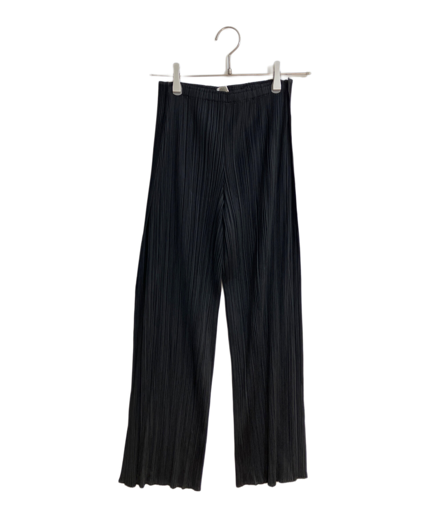 PLEATS PLEASE 変形パンツ ブラック 中古・古着通販】PLEATS PLEASE (プリーツプリーズ) 変形プリーツ