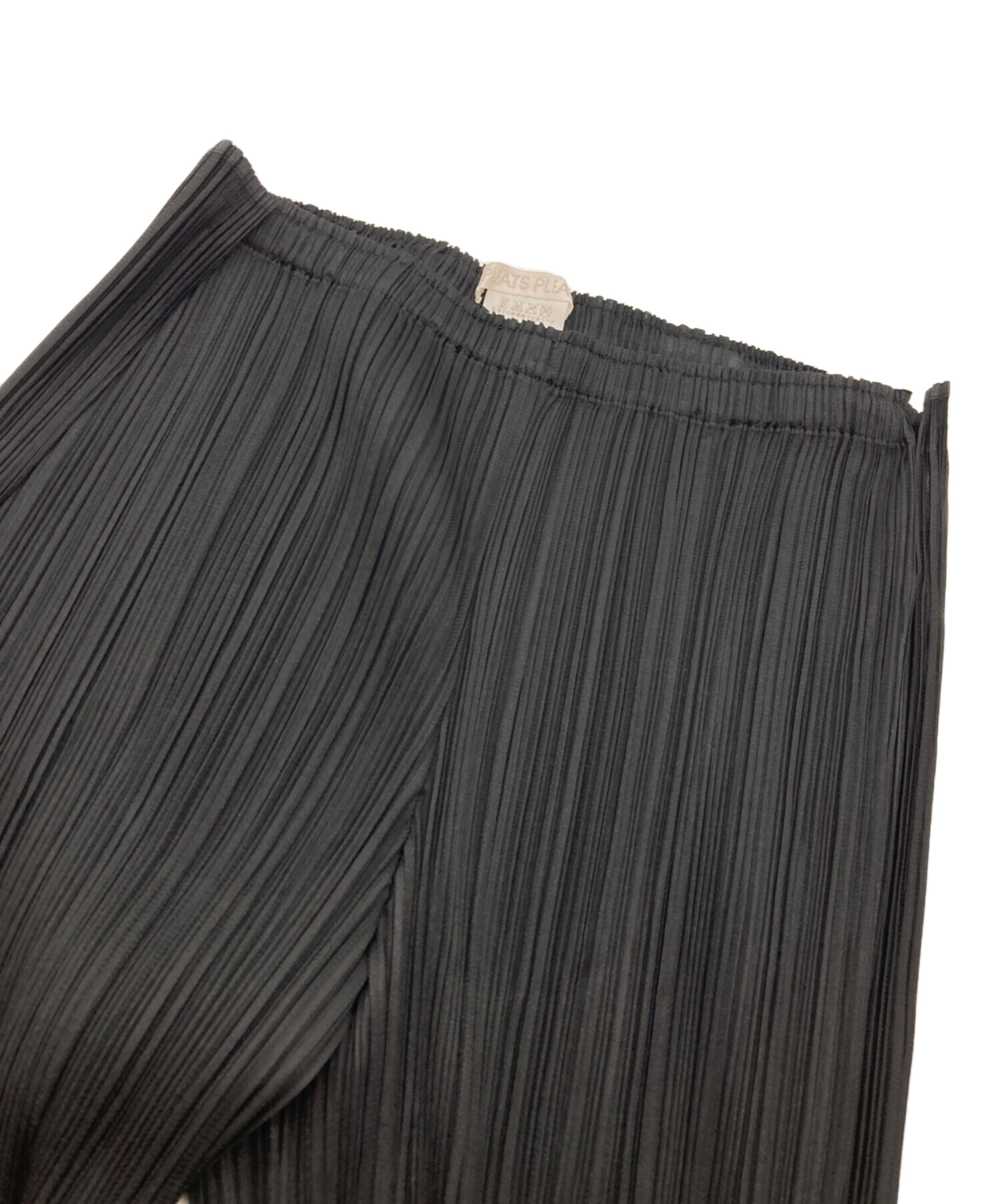 PLEATS PLEASE 変形パンツ ブラック 中古・古着通販】PLEATS PLEASE (プリーツプリーズ) 変形プリーツ