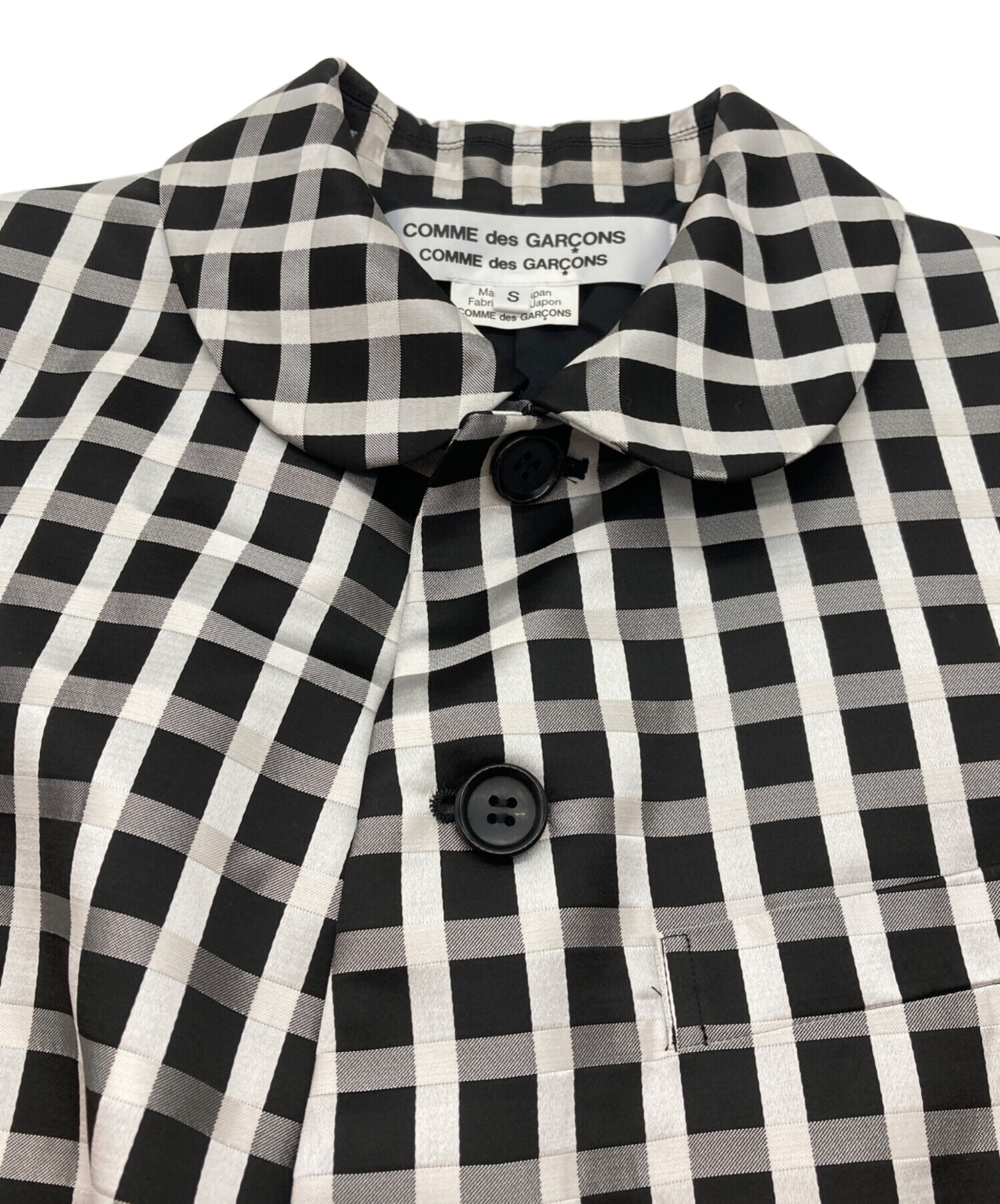 YU　25SS コムデギャルソンシャツ チェック柄転写プリントセットアップ 中古・古着通販】COMME des GARCONS COMME des GARCONS