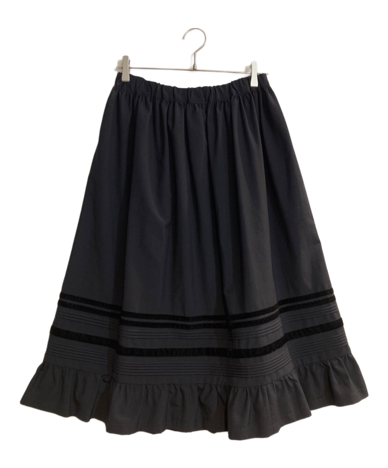 【お値下げ中】コムデギャルソン 巻きスカート AD2005 レース ベロア 中古・古着通販】COMME des GARCONS GIRL (コムデギャルソンガール