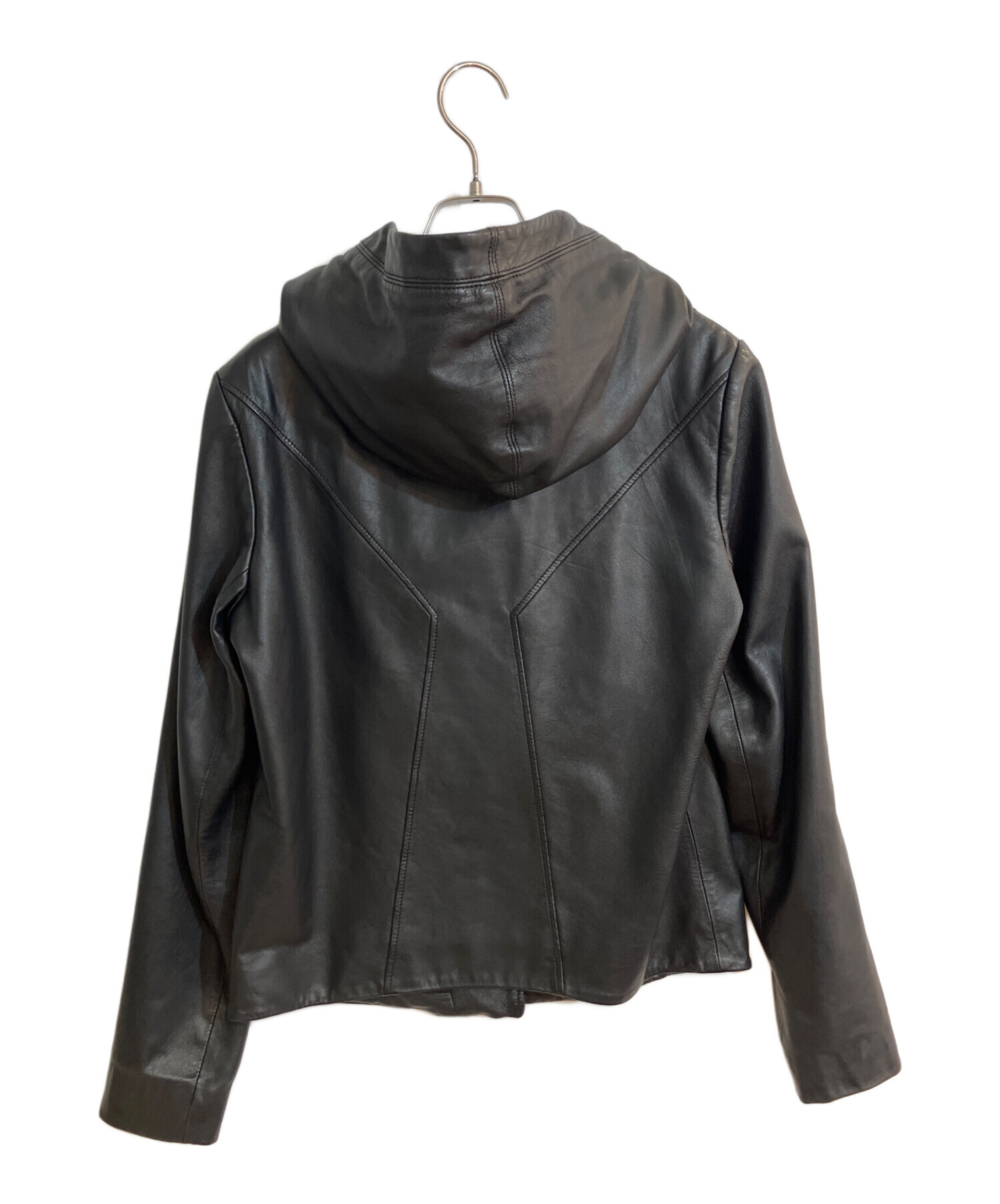 中古・古着通販】HELMUT LANG (ヘルムートラング) ラムレザーフーディ