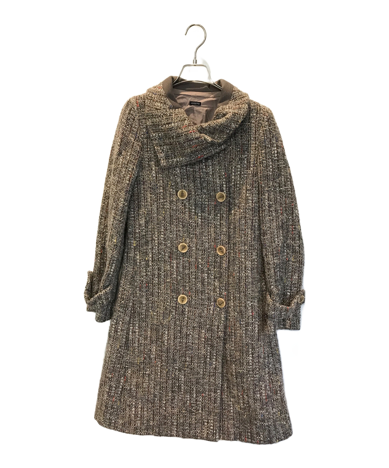 中古・古着通販】JOSEPH (ジョゼフ) ツイードコート パープル サイズ 
