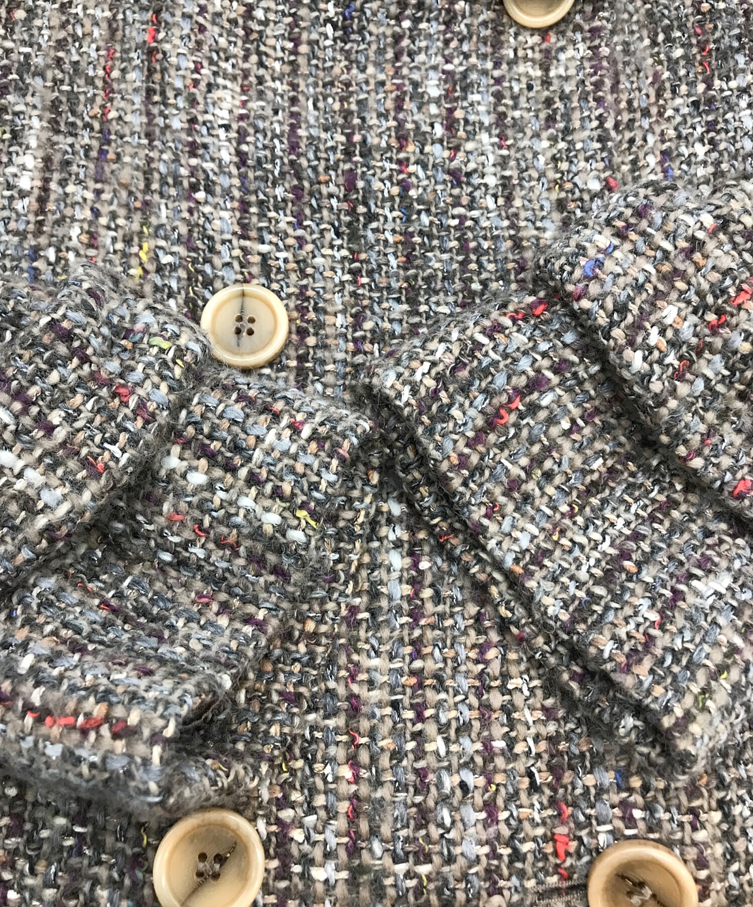 中古・古着通販】JOSEPH (ジョゼフ) ツイードコート パープル サイズ 