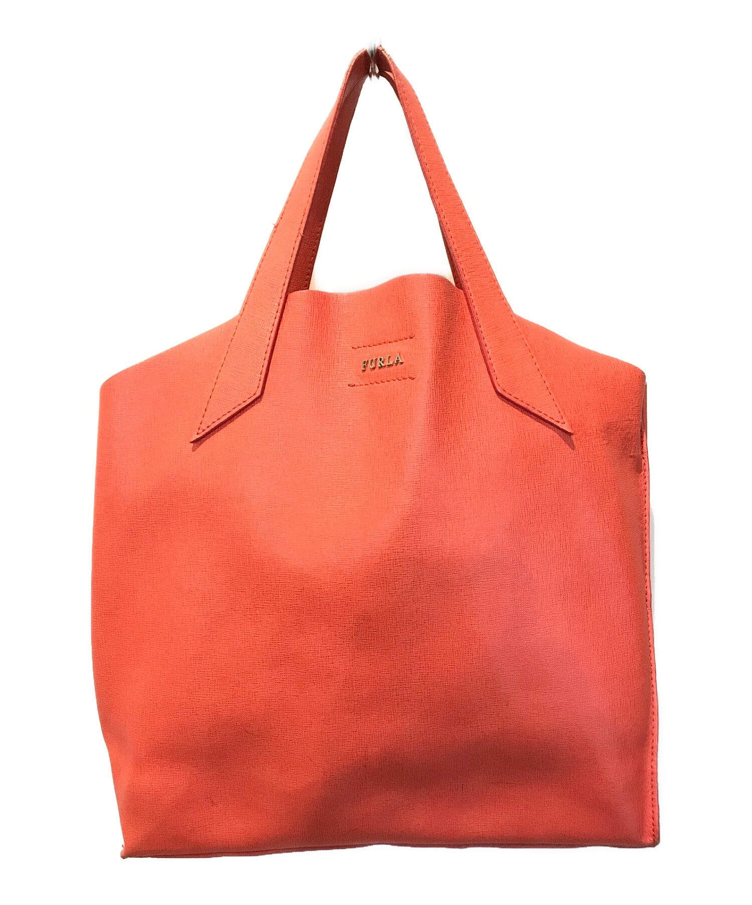 中古・古着通販】FURLA (フルラ) ステイシーミニ巾着バッグ オレンジ  