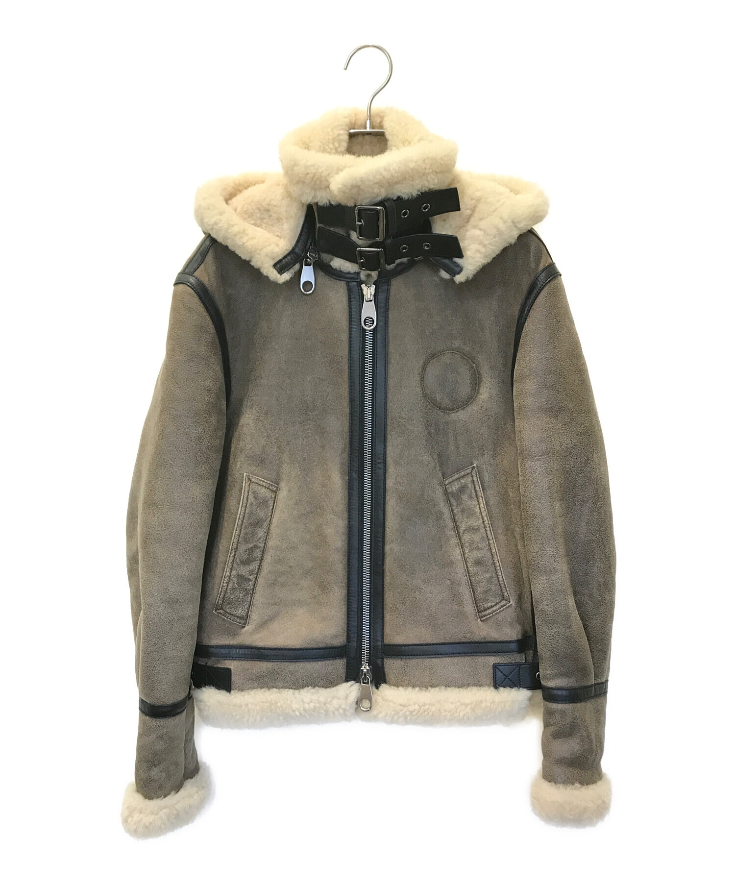 中古・古着通販】Chloe (クロエ) hood brown shearling jacket