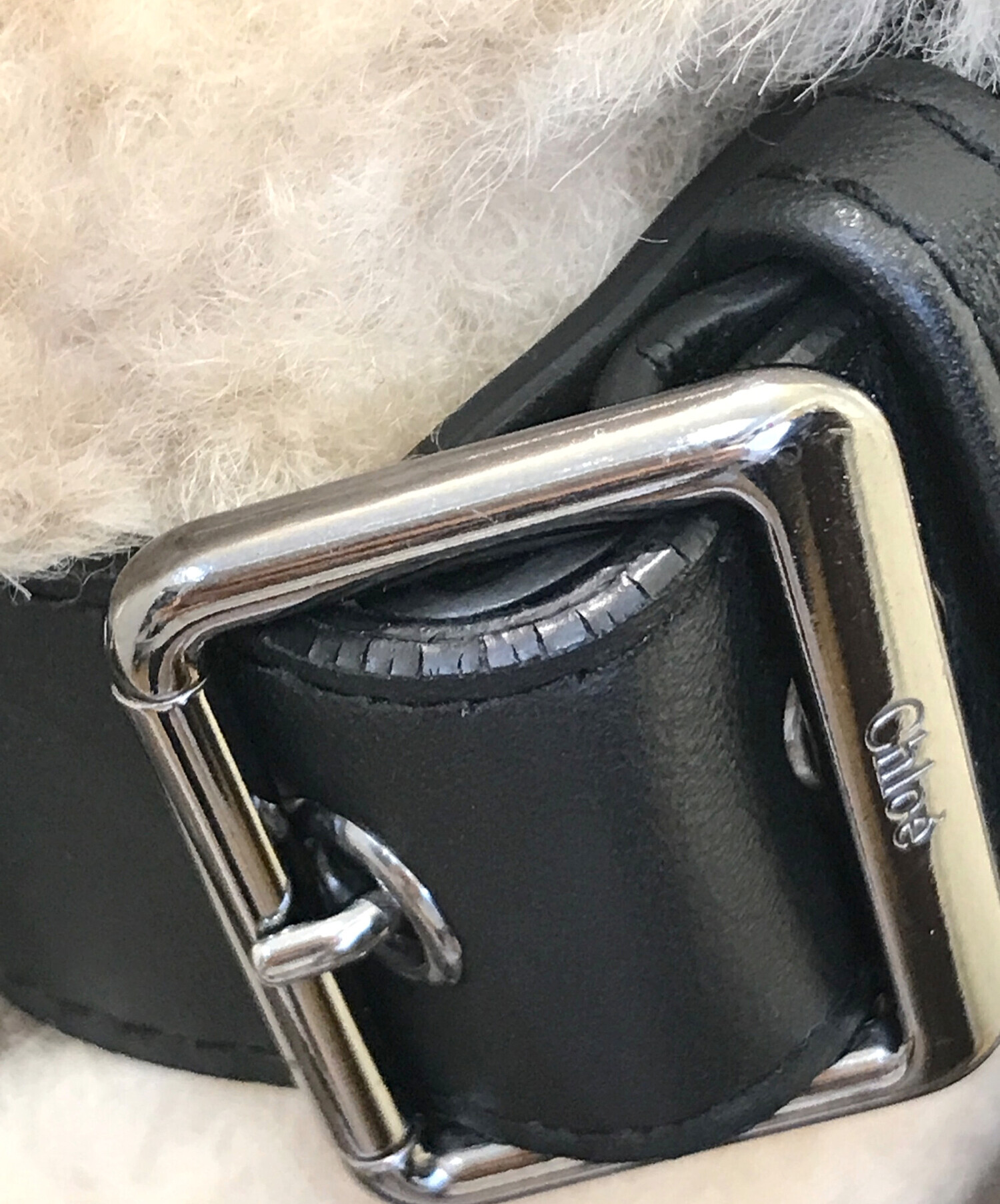 中古・古着通販】Chloe (クロエ) hood brown shearling jacket 