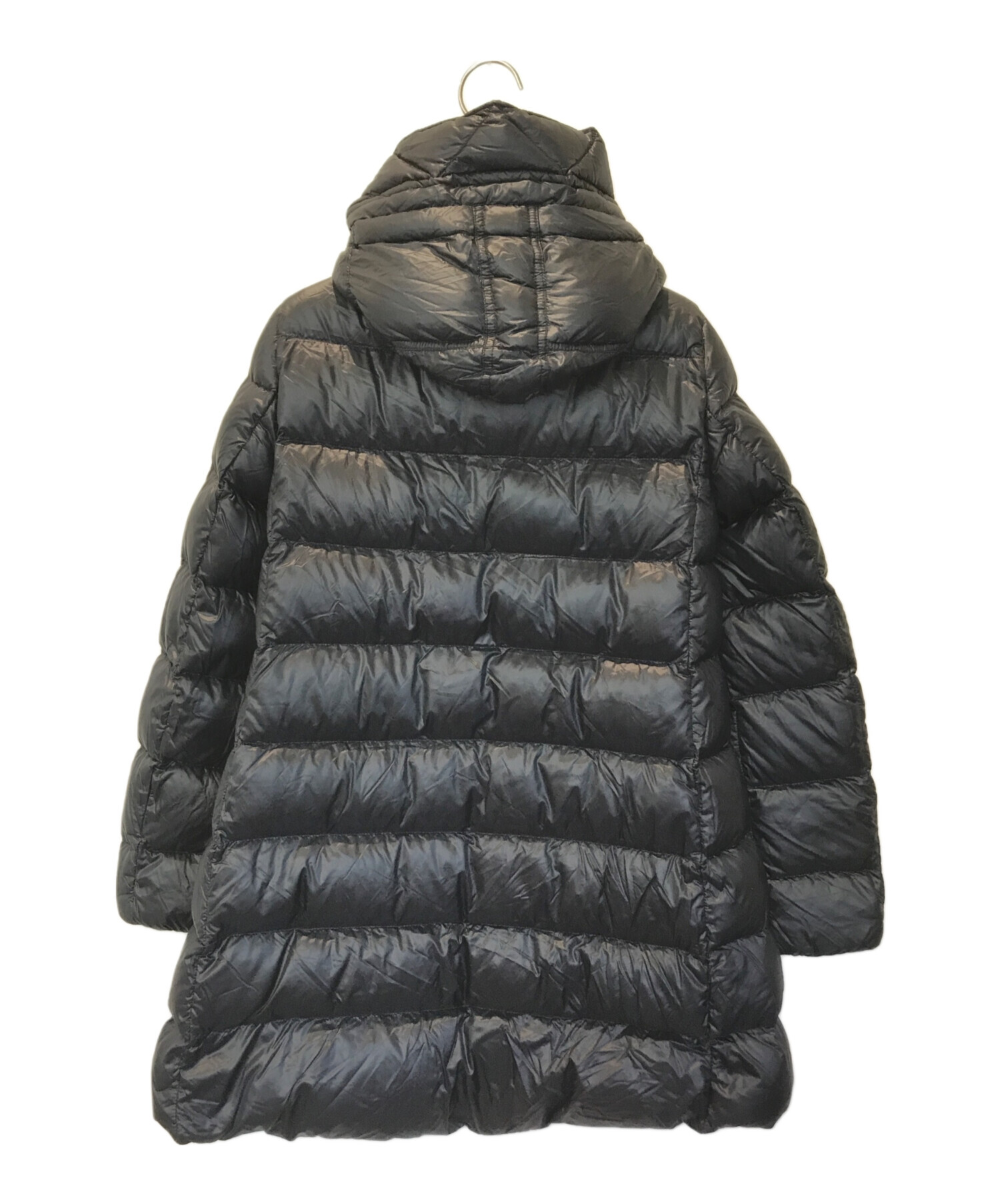 モンクレールダウンコート。BLACK。1号。 中古・古着通販】MONCLER (モンクレール) ダウンジャケット SUYEN