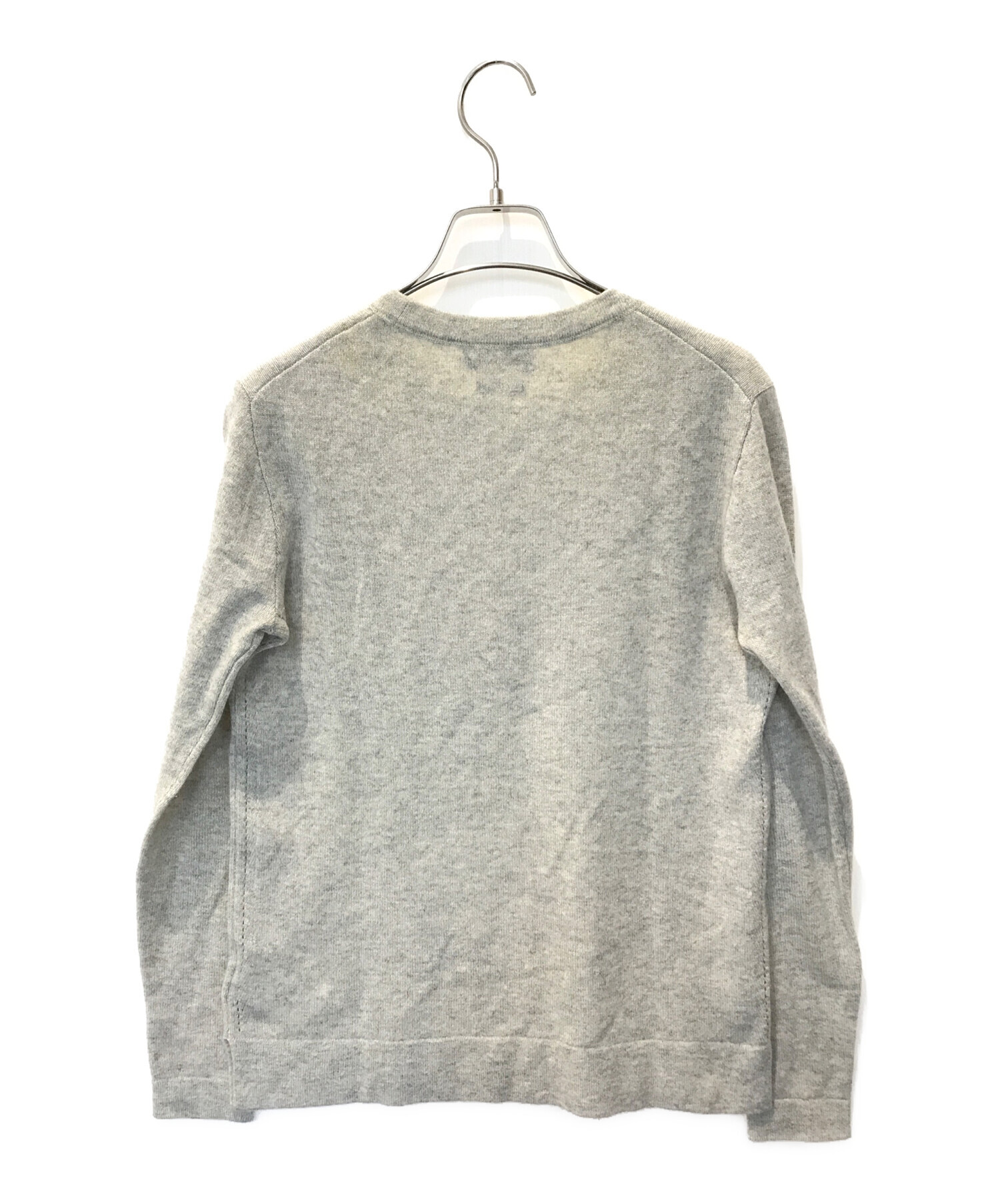 未使用タグ付 ローレンラルフローレン パフスリーブニット ロゴ カシミヤ混 L 未使用タグ付 ローレンラルフローレン パフスリーブニット ロゴ