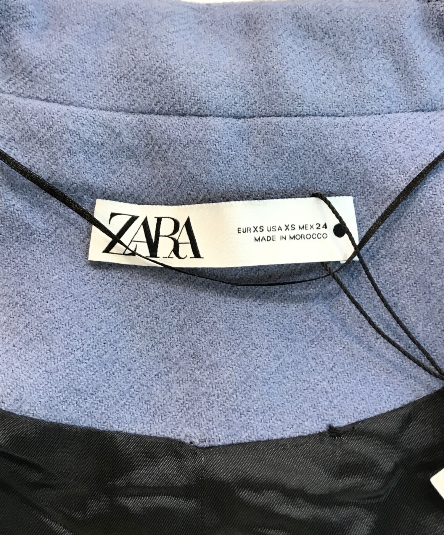 中古・古着通販】ZARA (ザラ) ウールコート スカイブルー サイズ:XS 未