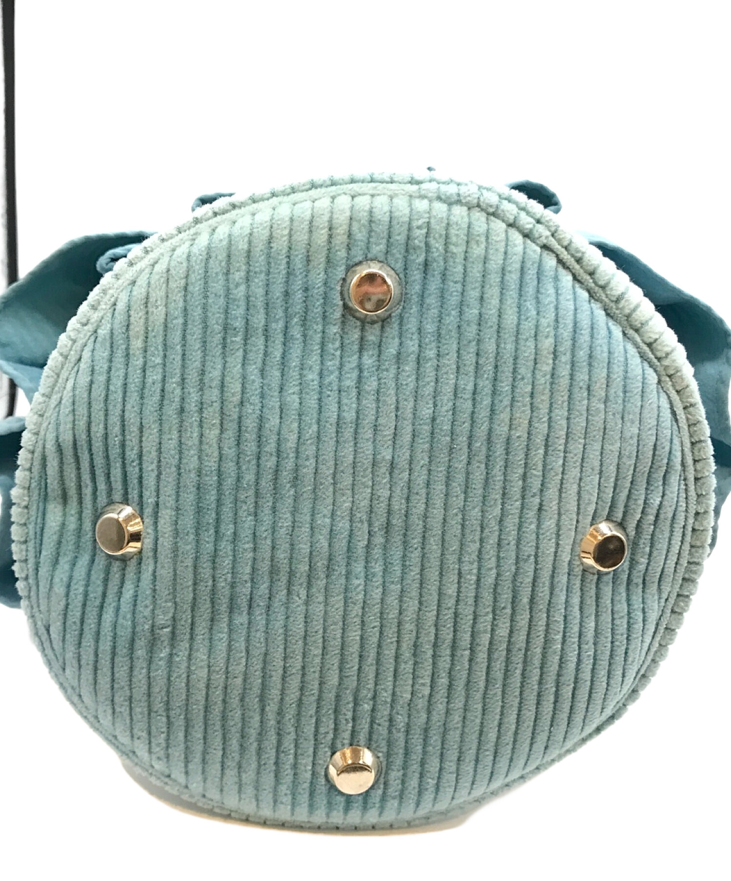 setsuko sagittaire 水色 コーデュロイ ハンドバッグ 中古・古着通販】setsuko sagittaire (セツコセジテール) コーデュロイ