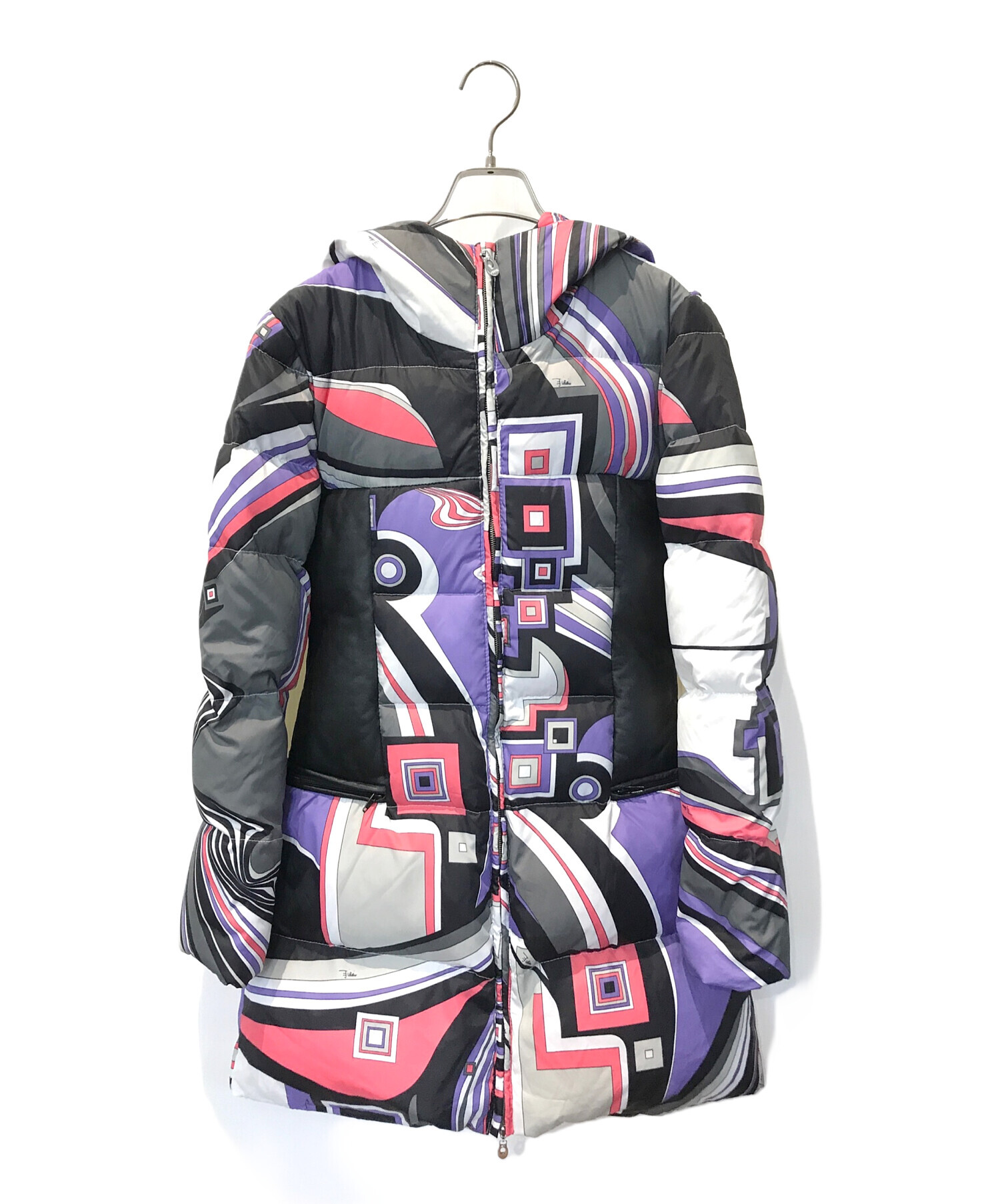 エミリオプッチ ダウンコート EMILIO PUCCI プッチ柄 ※ベルト欠品