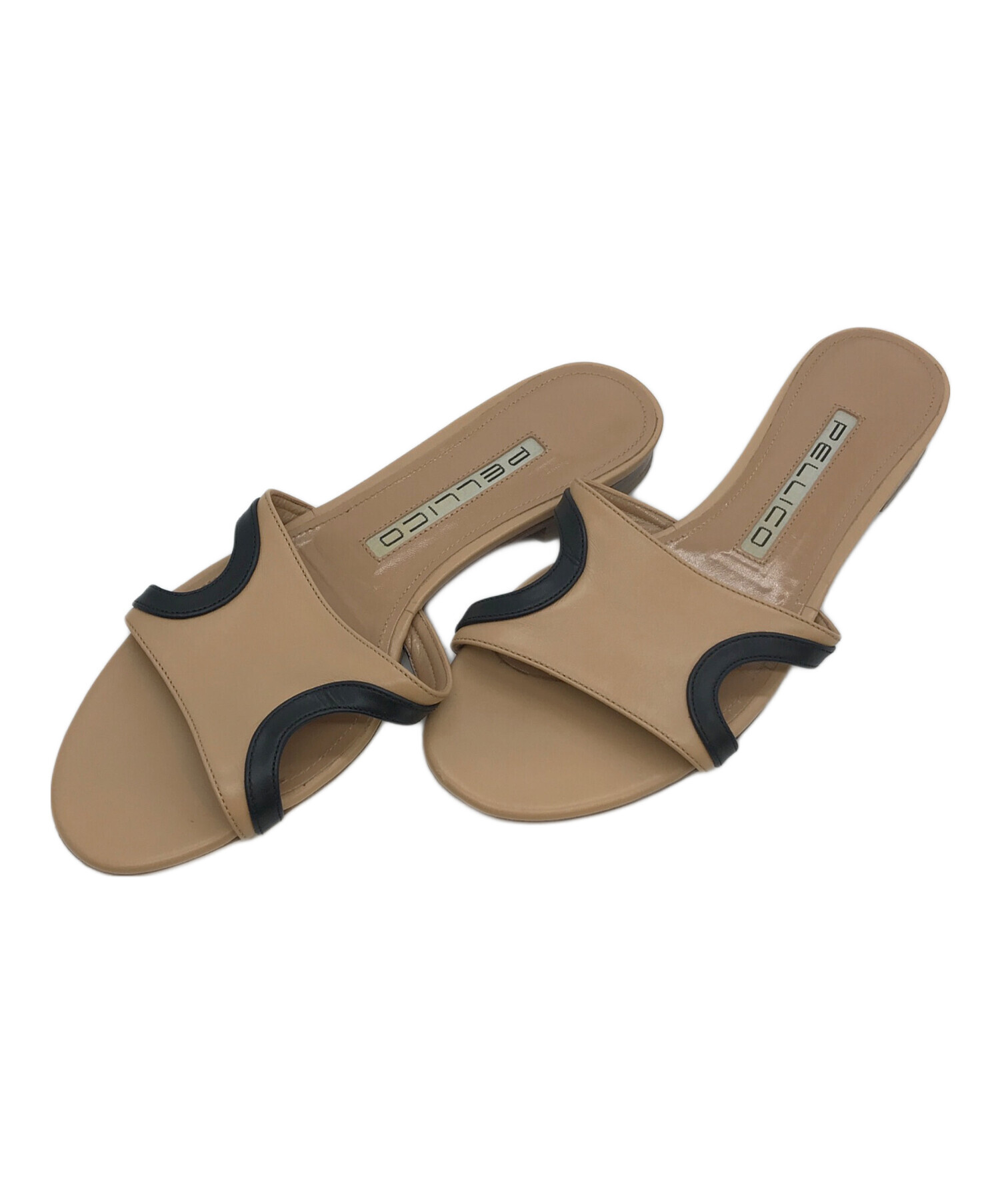 PELLICO 37サイズ フラット PELICO パンプス フラット レザー ブラック