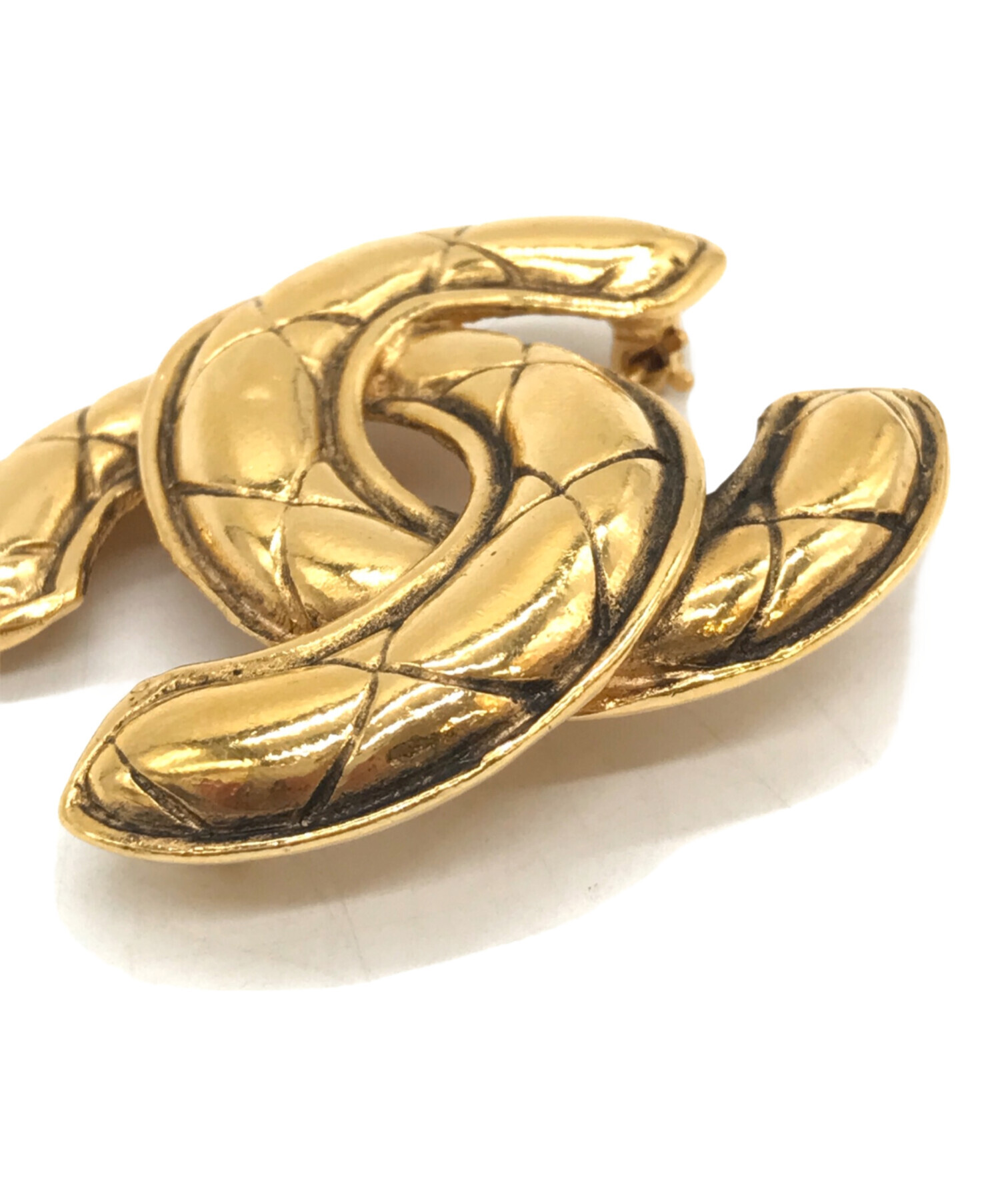 CHANEL シャネル クラシック ダブルCロゴ ブローチ a_028 中古・古着通販】CHANEL (シャネル) ヴィンテージロゴブローチ