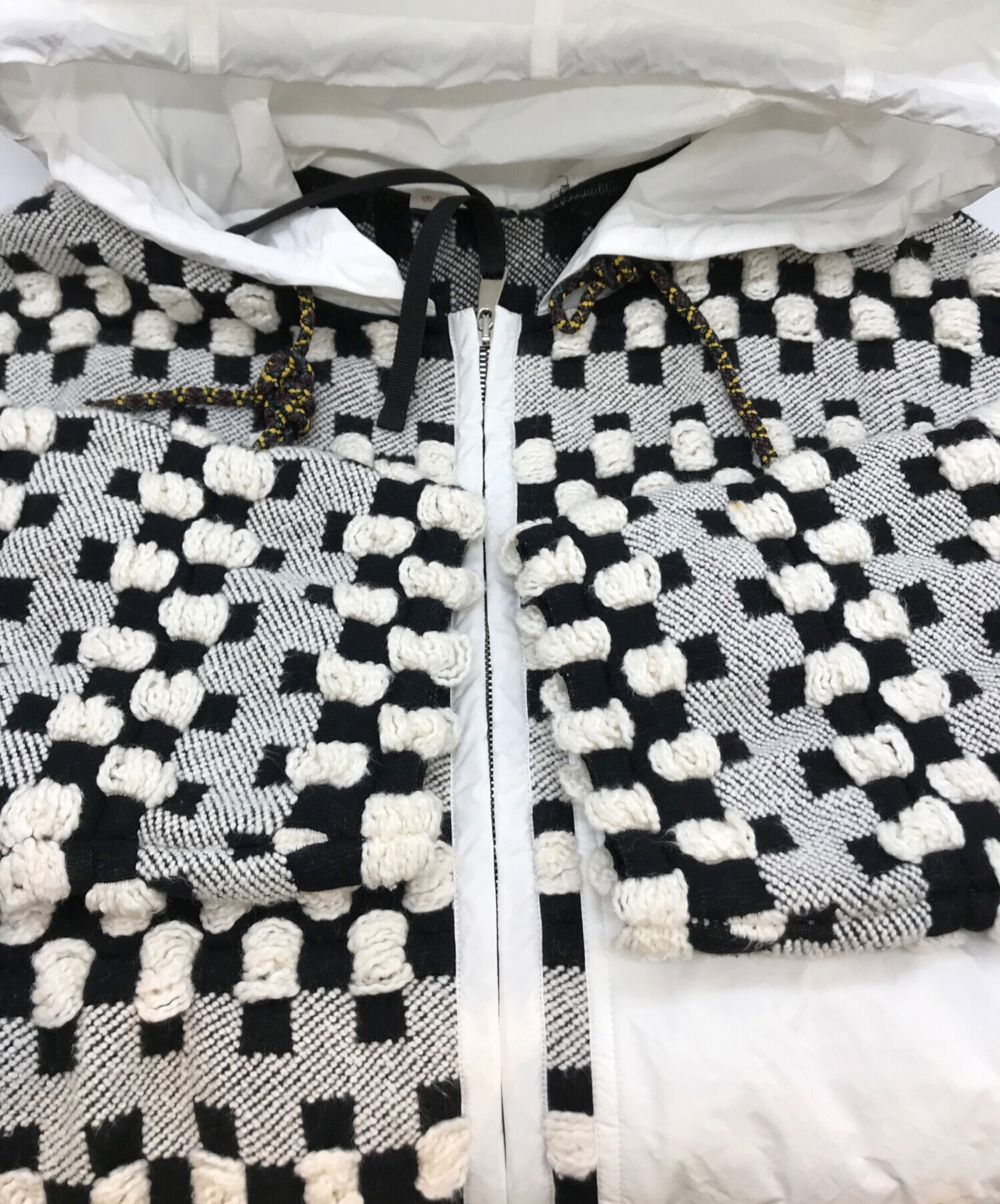 中古・古着通販】MONCLER (モンクレール) ニットフーデッドコート
