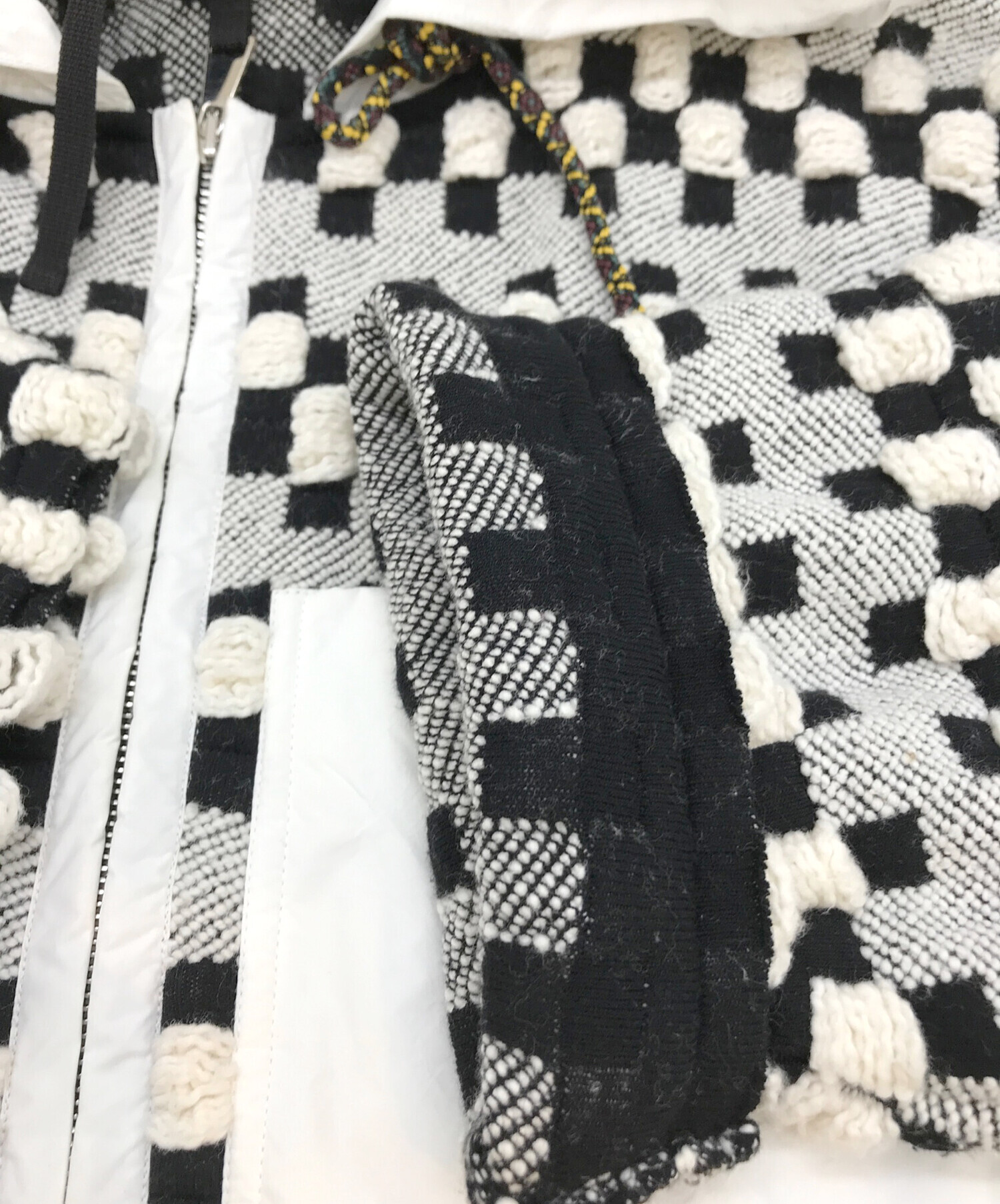 中古・古着通販】MONCLER (モンクレール) ニットフーデッドコート