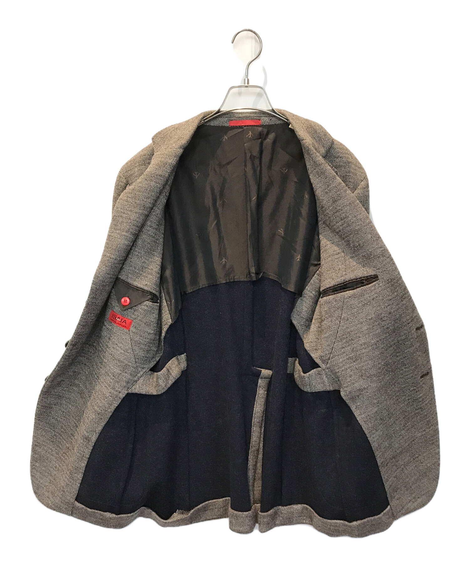 美品ISAIAイザイア　ダークオランジェモールスキンジャケット50 中古・古着通販】ISAIA (イザイア) 3Bウールテーラードジャケット