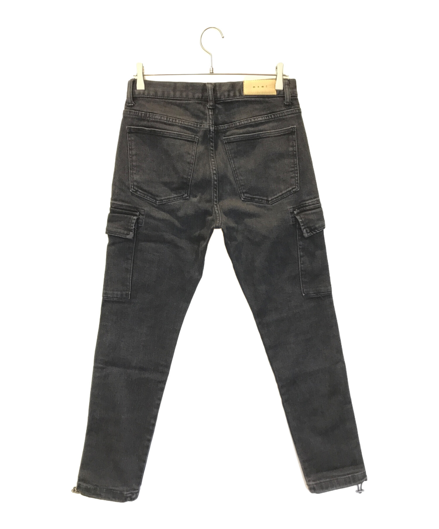 mnml デニム カーゴ ブラック