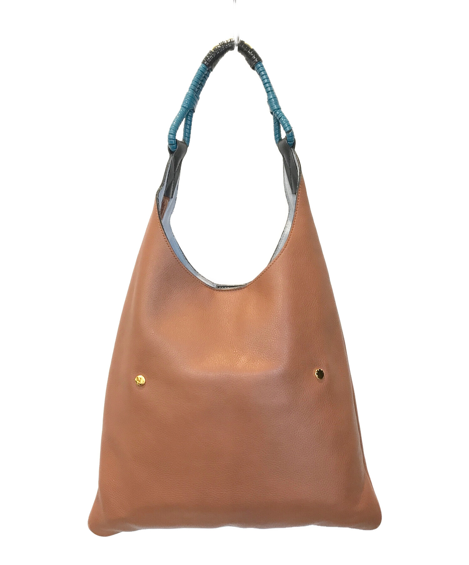 中古・古着通販】MARNI (マルニ) レザートートバッグ ブラウン サイズ 