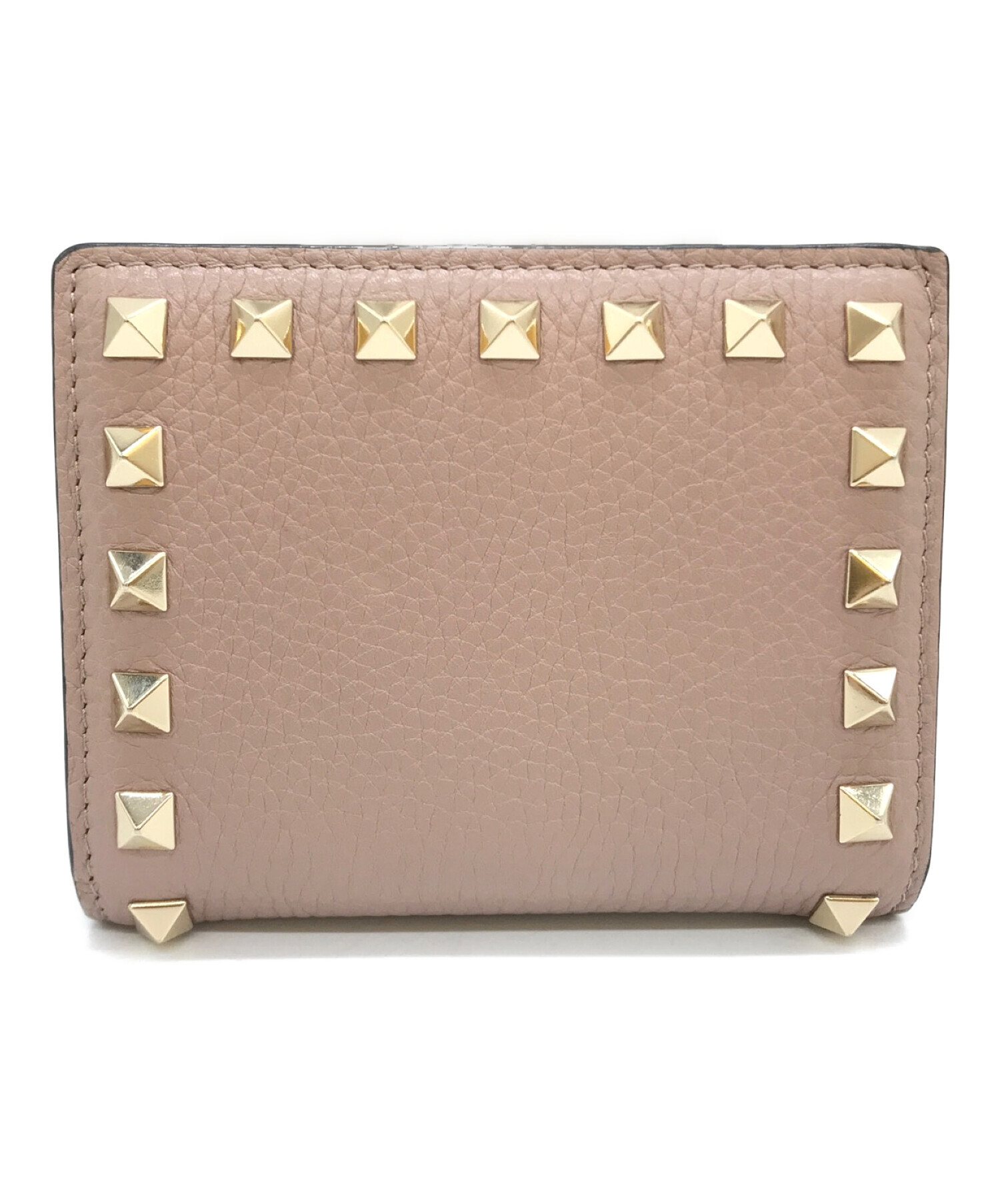 VALENTINO GARAVANI ロックスタッズ 二つ折り財布 中古・古着通販