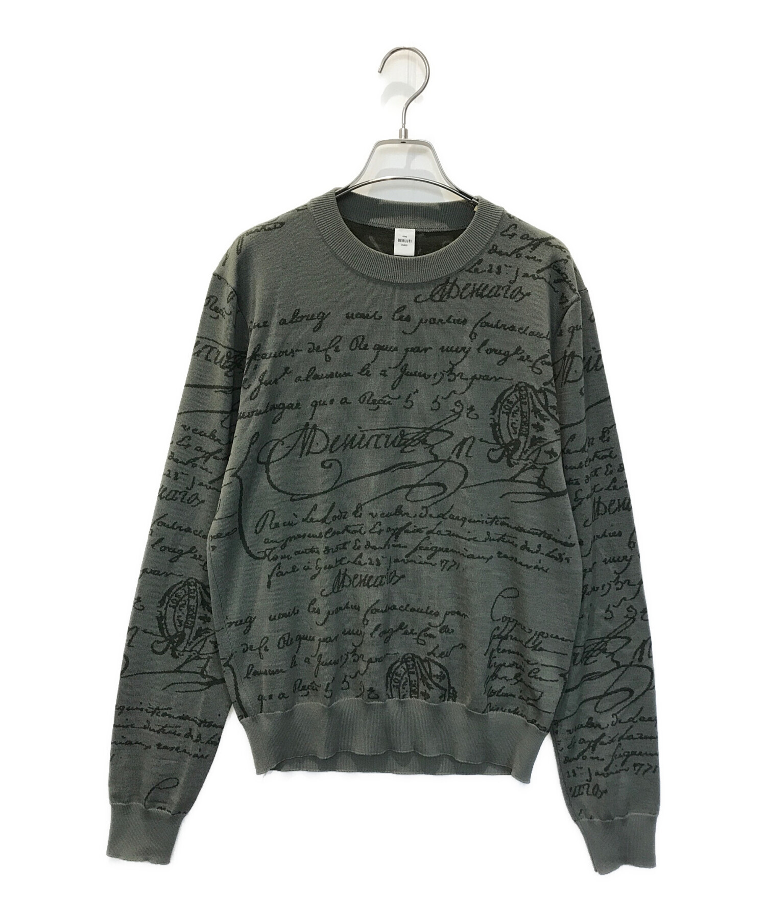 正規 Berluti ベルルッティ カリグラフィー ニット 中古・古着通販】Berluti (ベルルッティ) カリグラフィニット