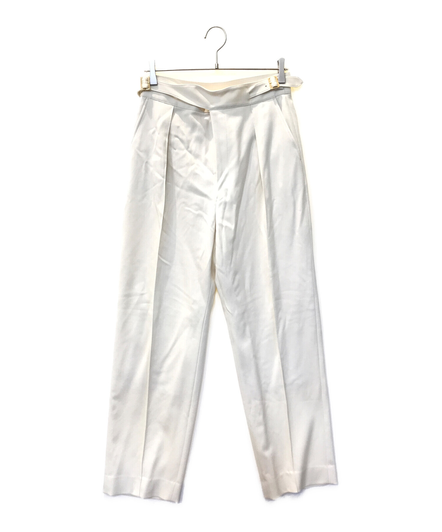 中古・古着通販】CULLNI (クルニ) Wool Chino Wide 1-Tuck Gurkha 