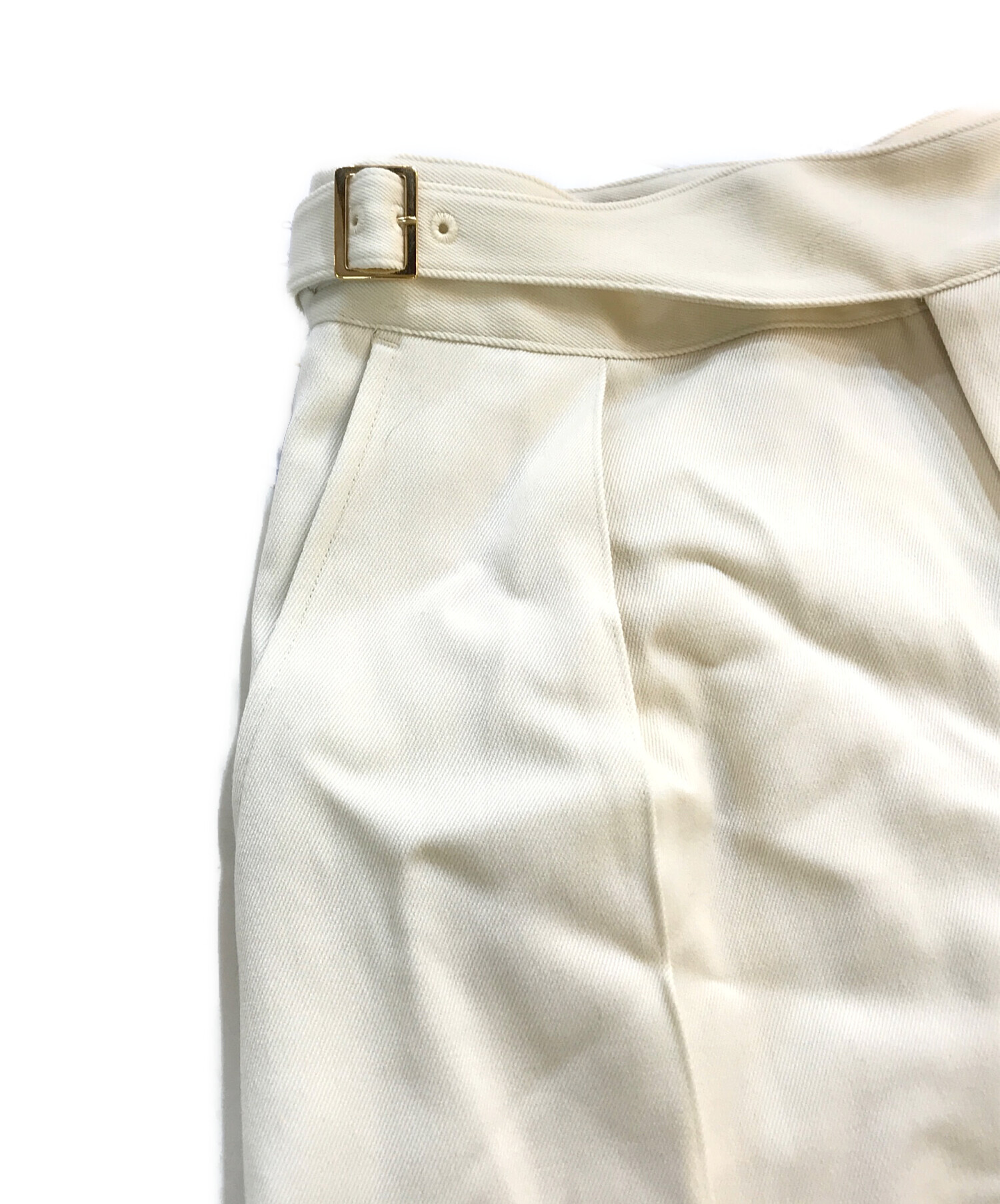 中古・古着通販】CULLNI (クルニ) Wool Chino Wide 1-Tuck Gurkha 