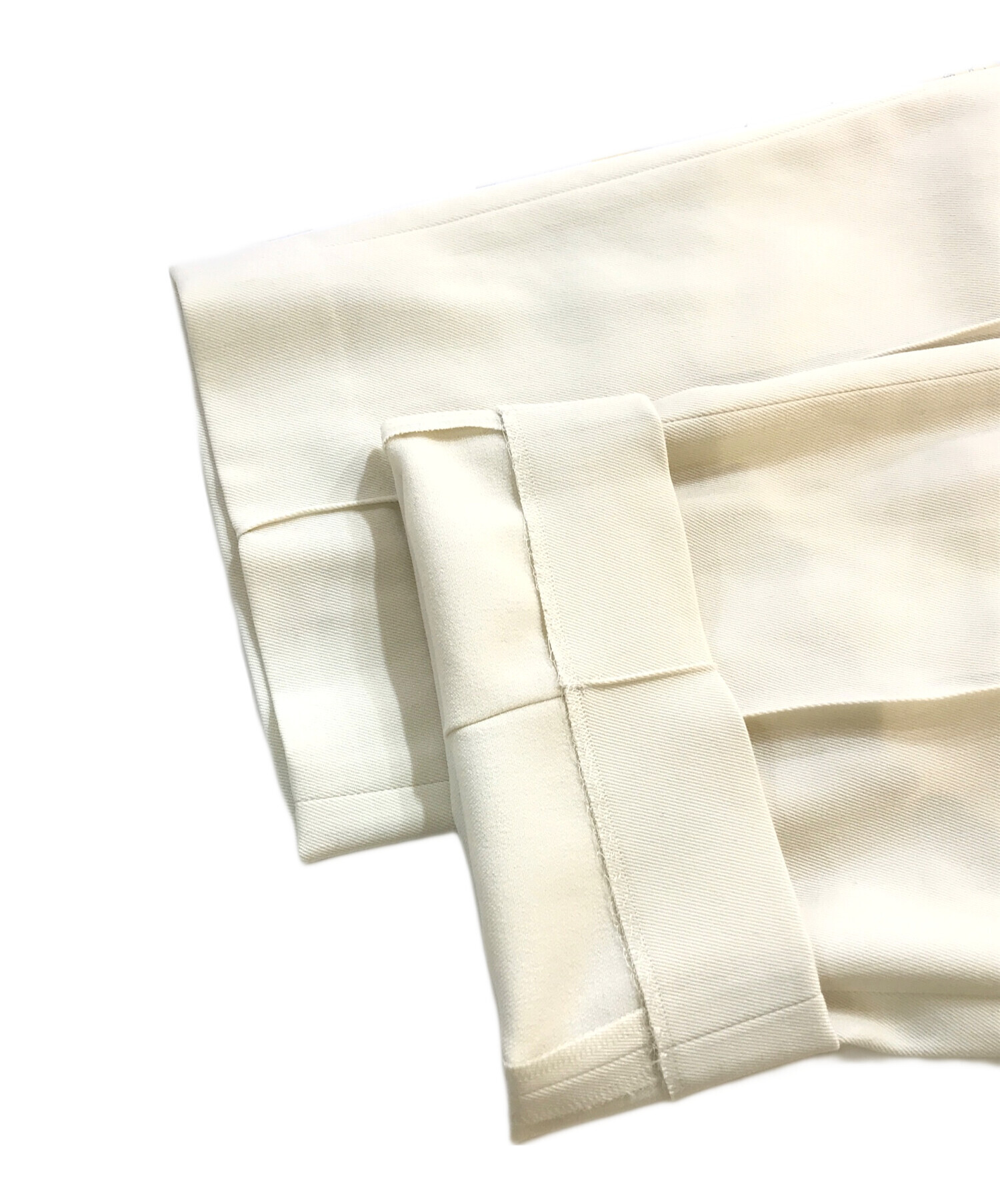 中古・古着通販】CULLNI (クルニ) Wool Chino Wide 1-Tuck Gurkha 