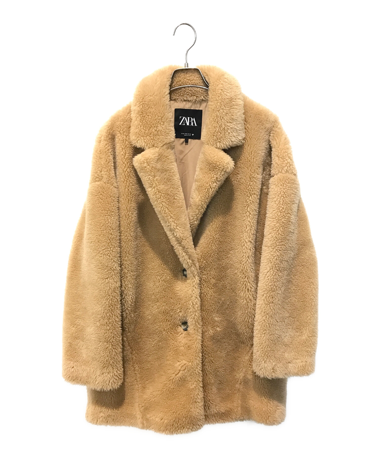 中古・古着通販】ZARA (ザラ) エコファーコート ブラウン サイズ:S