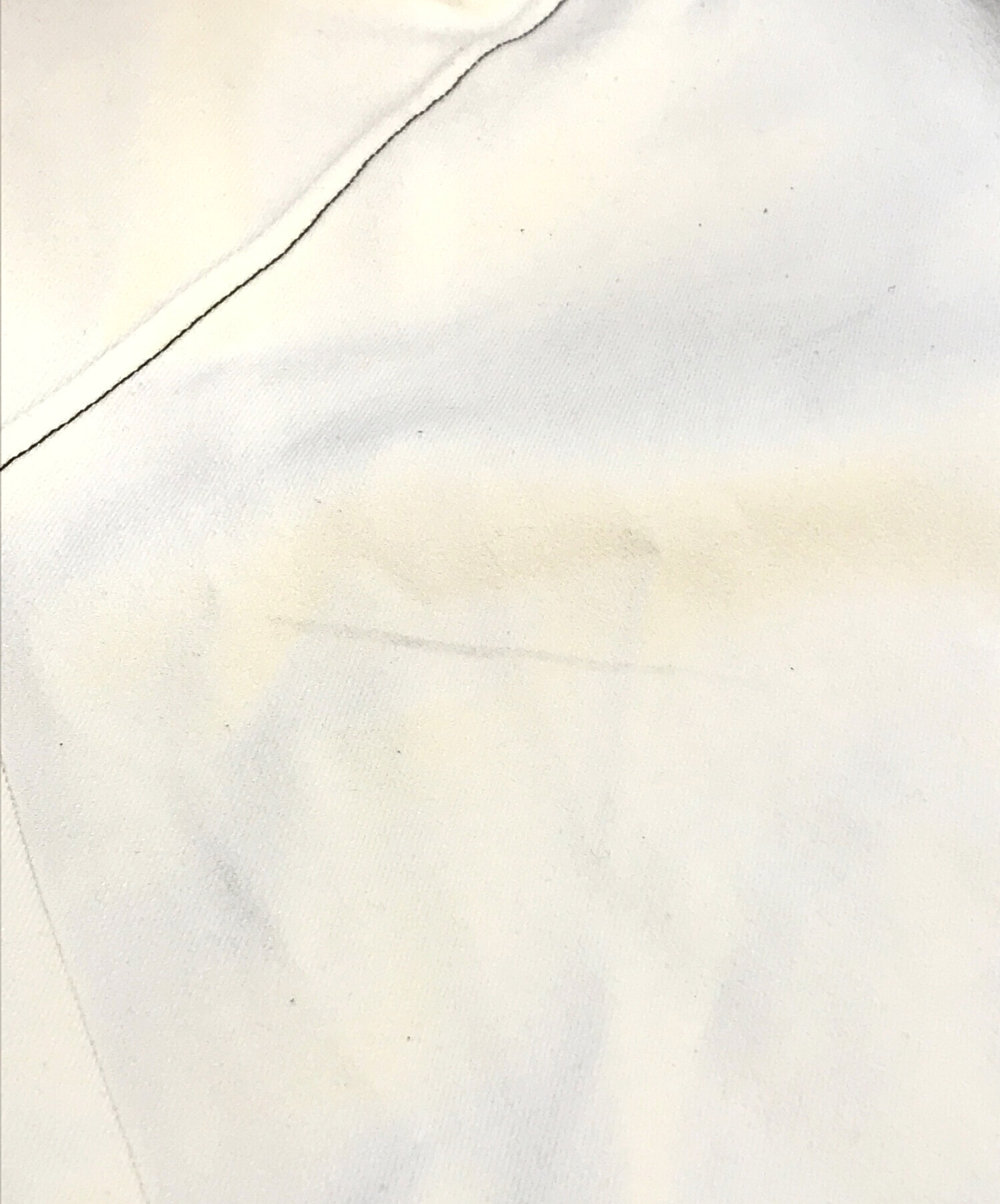 中古・古着通販】Cen. (セン) ノーカラーステッチシャツ アイボリー