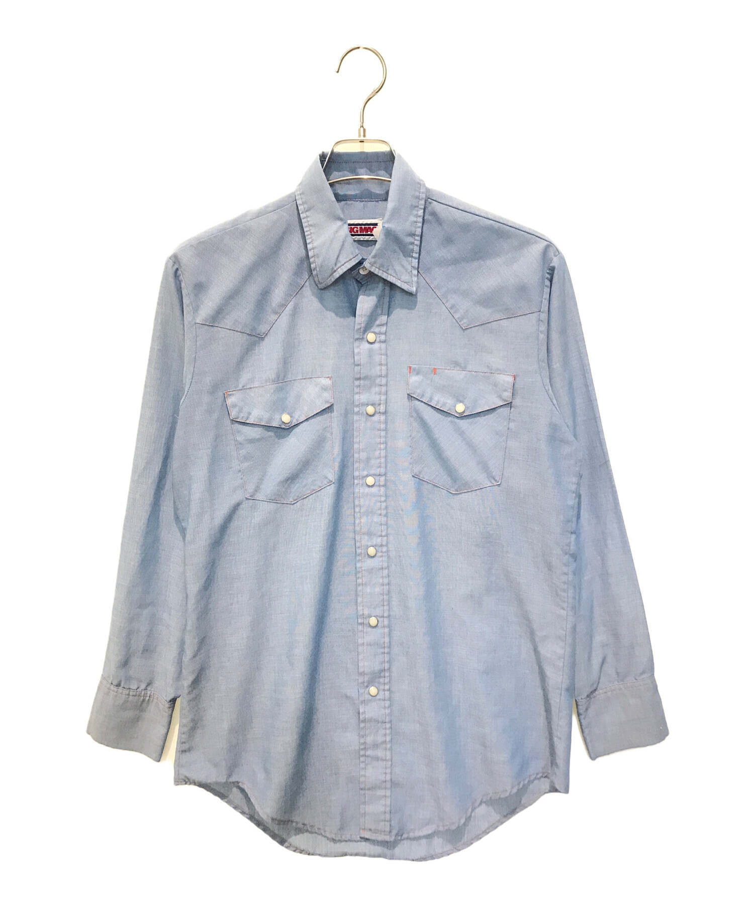 中古・古着通販】BIG MAC (ビッグマック) シャンブレーシャツ ブルー