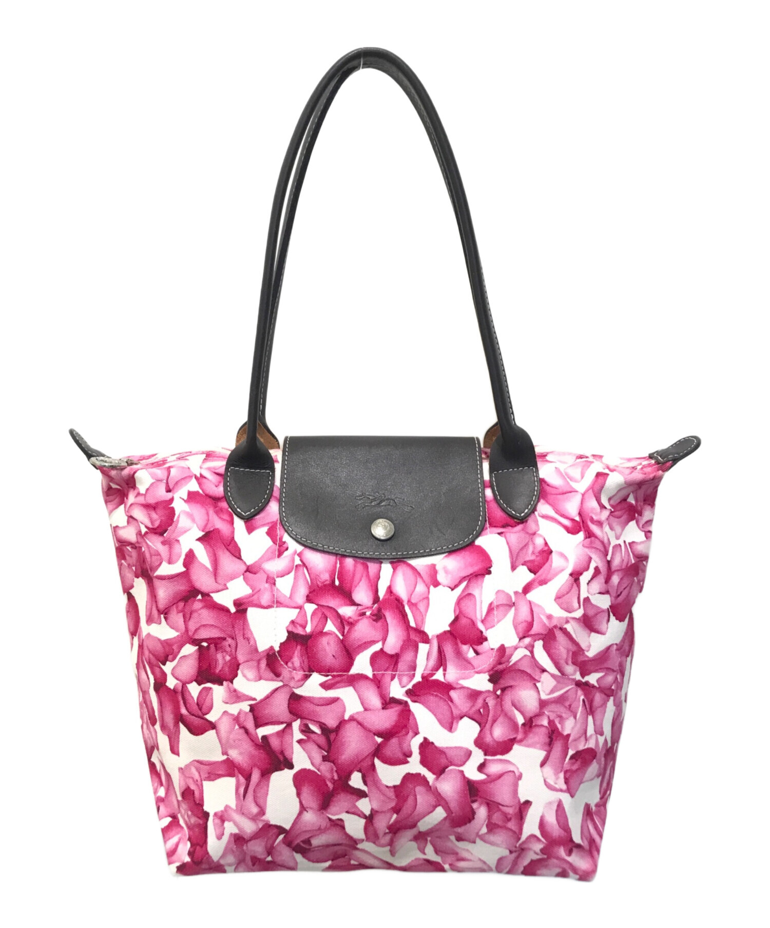 中古・古着通販】LONGCHAMP (ロンシャン) トートバッグ ピンク 