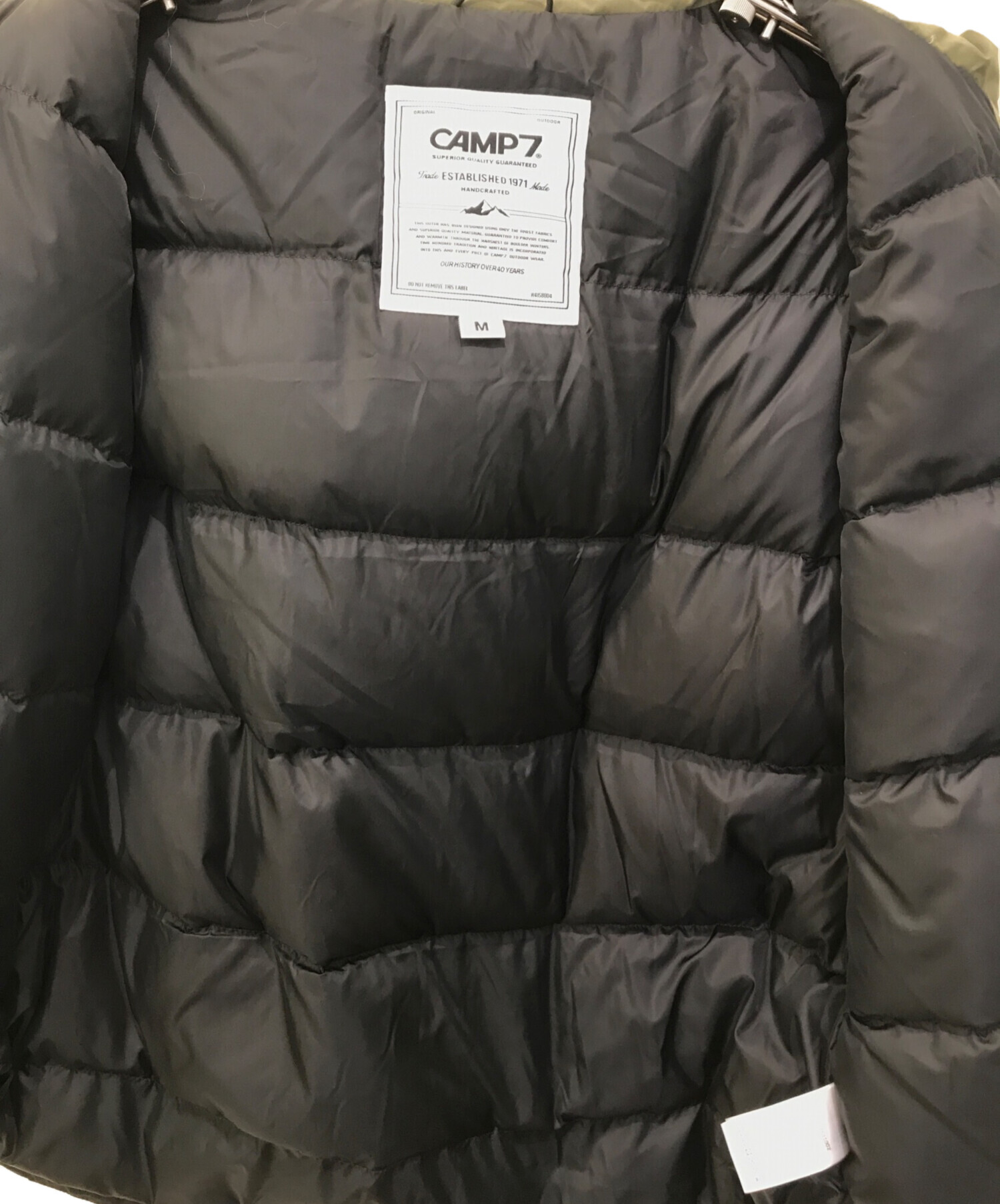中古・古着通販】CAMP 7 (キャンプ7) 切替フードダウンジャケット 